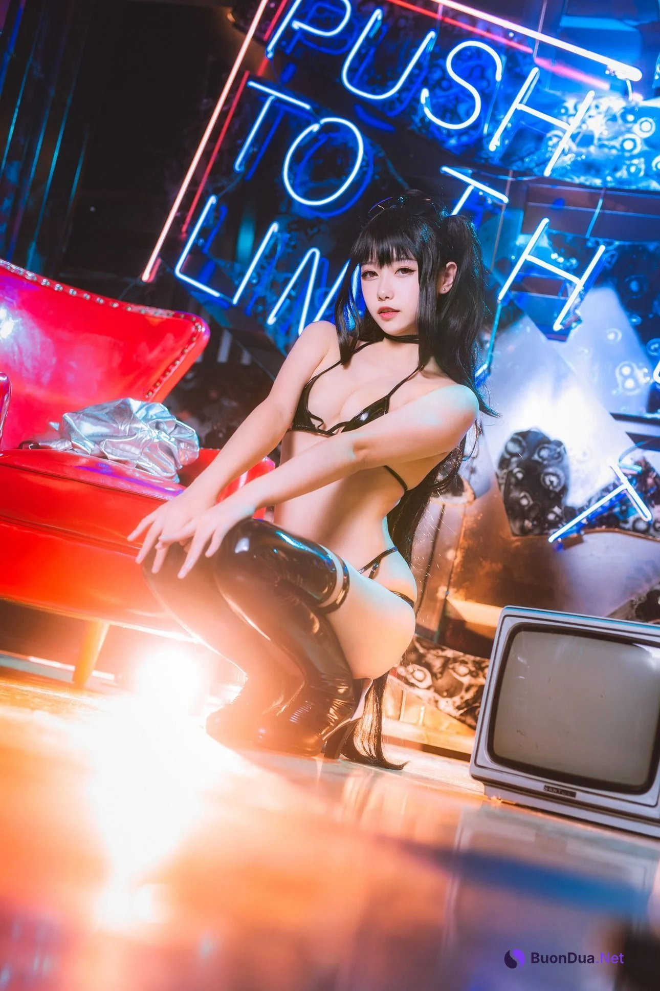 [Momoko葵葵] Taihou 打歌服 恶魔 碧蓝航线 - รูปภาพ 10