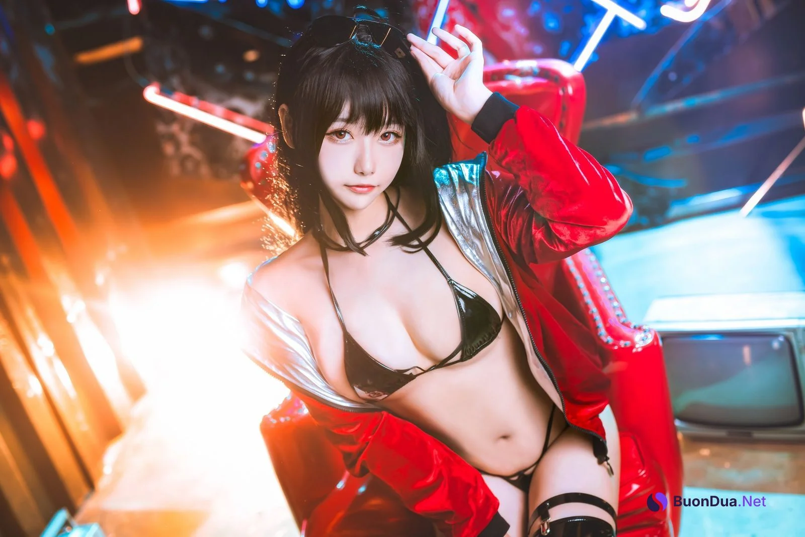 [Momoko葵葵] Taihou 打歌服 恶魔 碧蓝航线 - รูปภาพ 14
