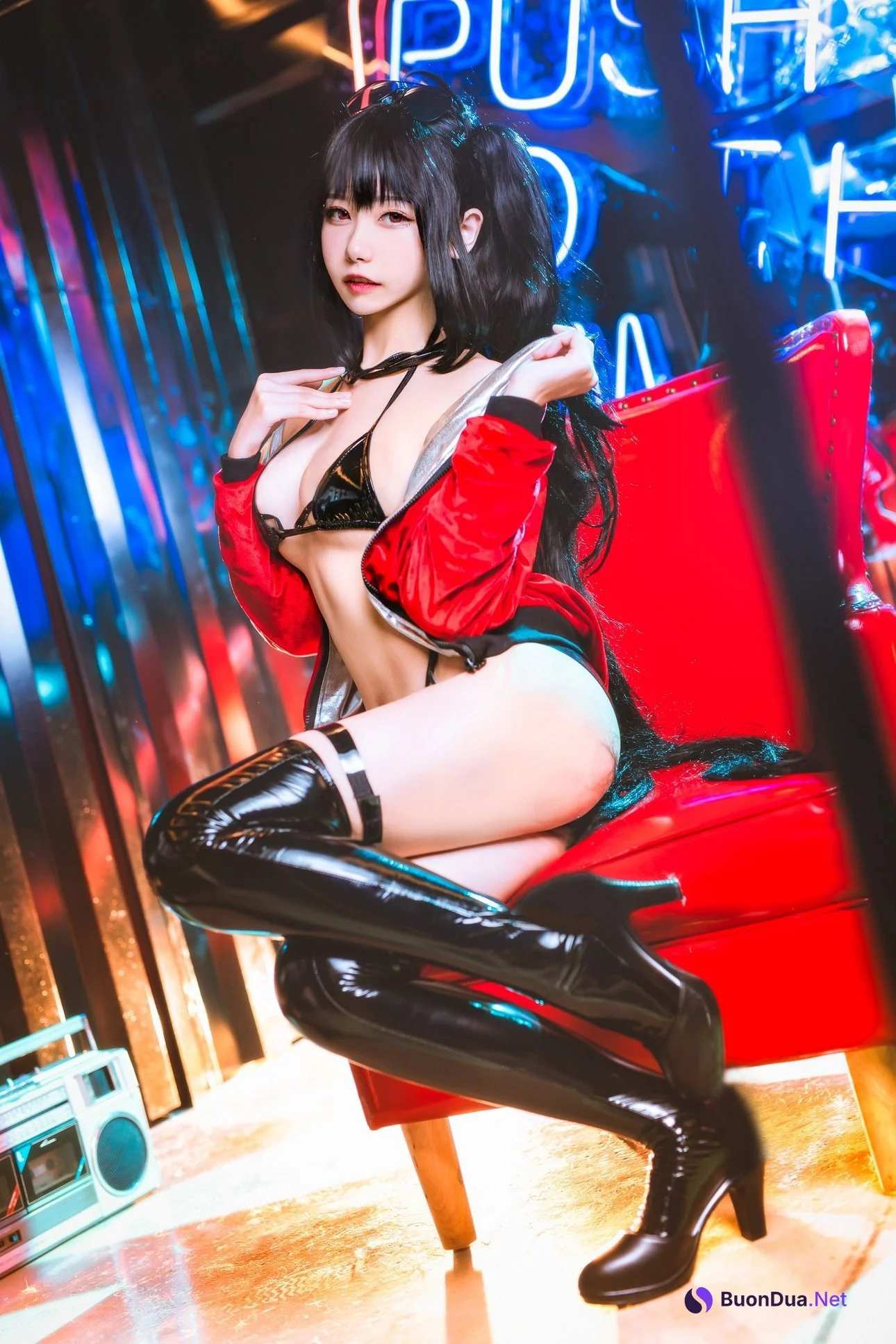 [Momoko葵葵] Taihou 打歌服 恶魔 碧蓝航线 - รูปภาพ 15