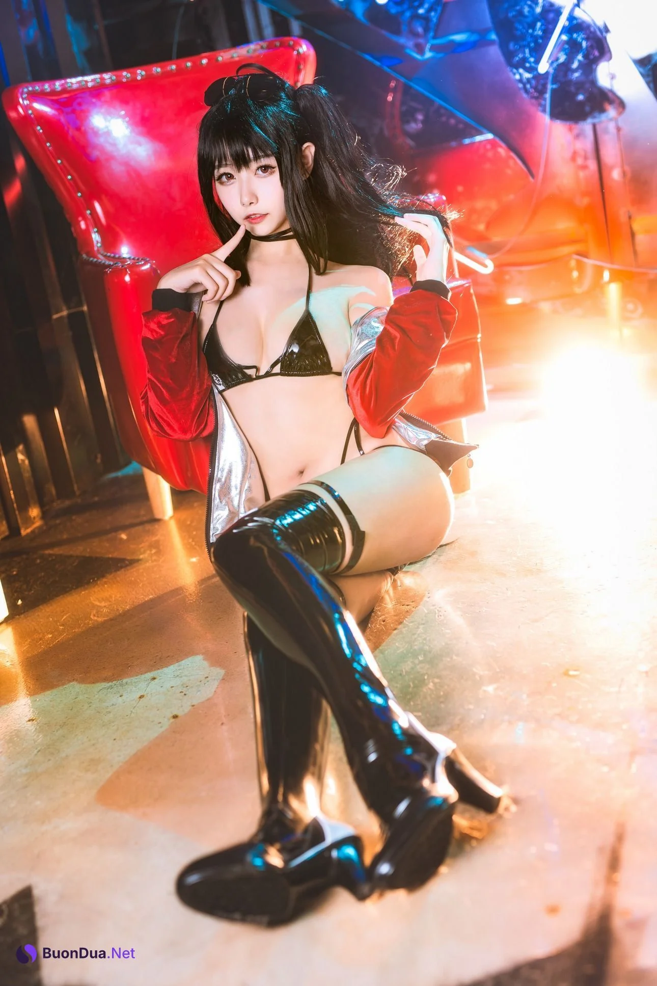 [Momoko葵葵] Taihou 打歌服 恶魔 碧蓝航线 - รูปภาพ 3