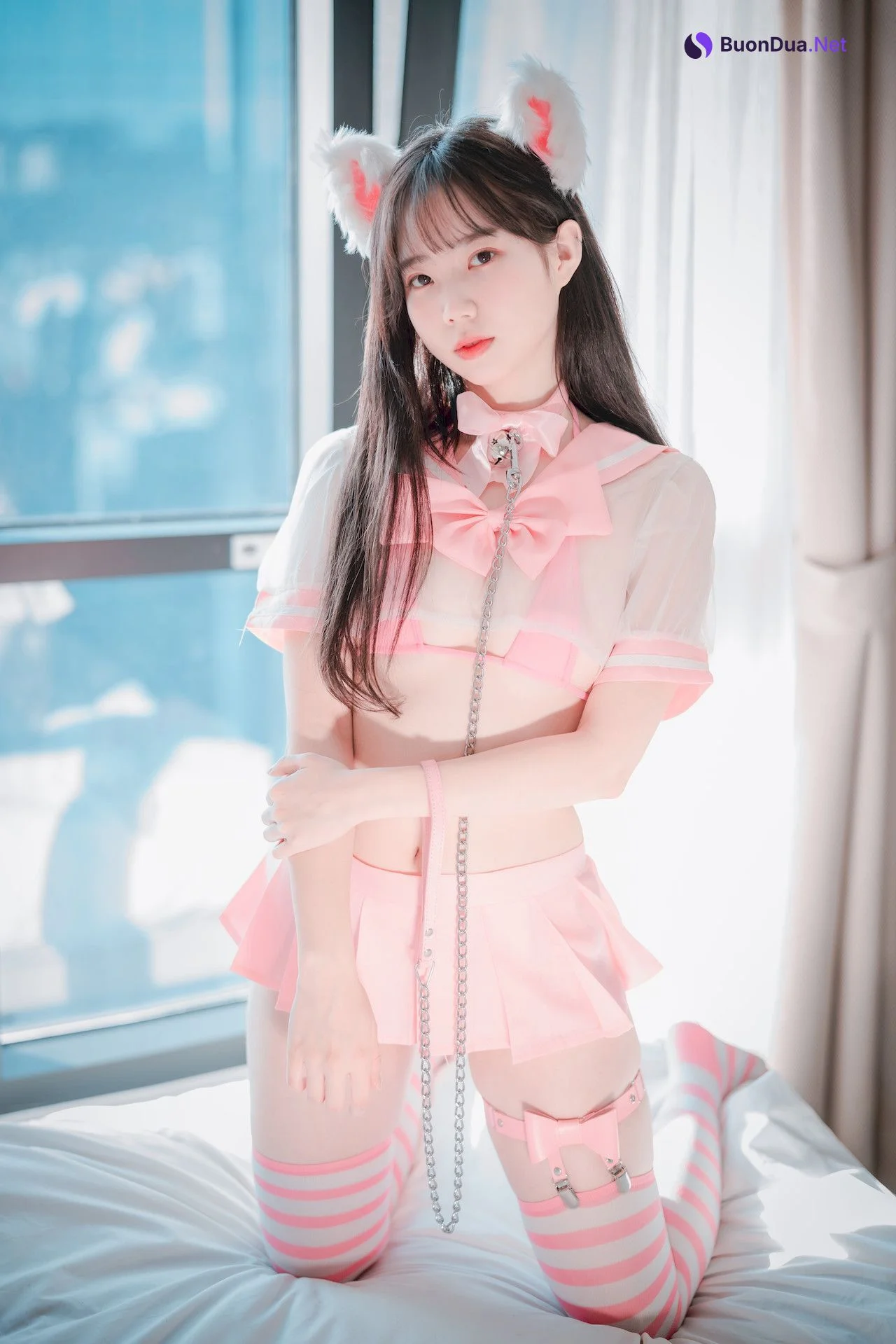 Myua 뮤아, [DJAWA] Catgirl in Pink Set.01 - Photo 7