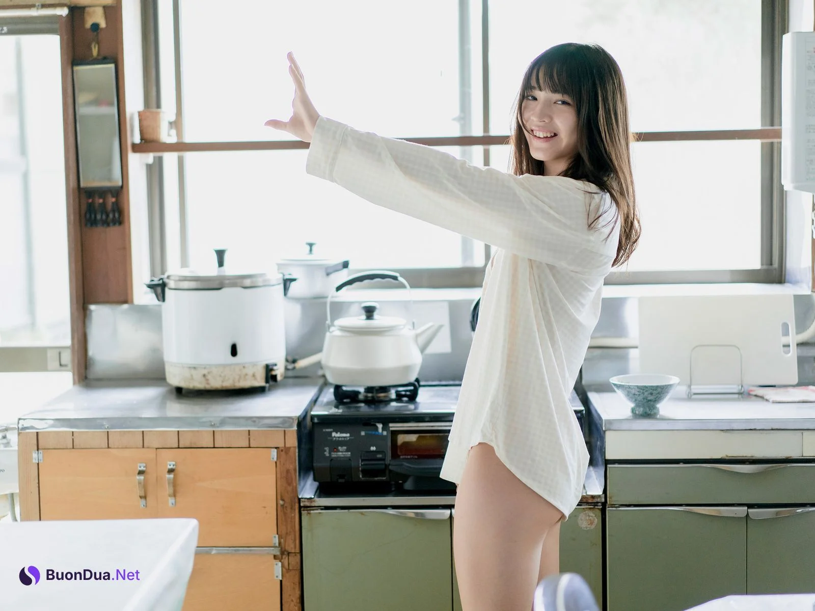 Nanako Kurosaki 黒嵜菜々子, FLASHデジタル写真集 「青春しよっか～日曜日の朝編～」 Set.01 - Photo 2