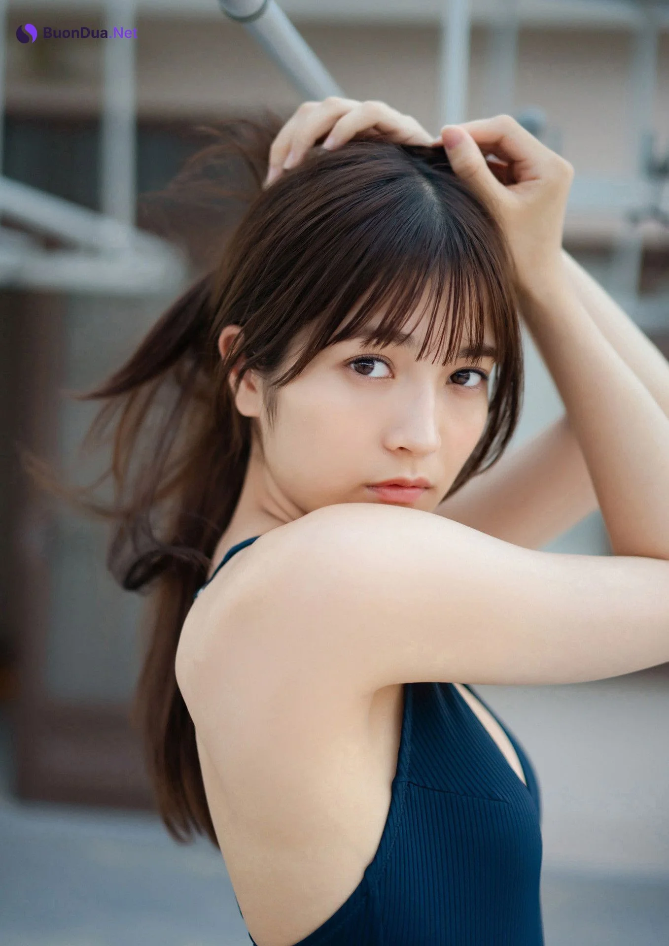 Nanako Kurosaki 黒嵜菜々子, 写真集 Gテレデジタル！ セーラー服を 脱がけないで！！ Set.02 - Photo 10
