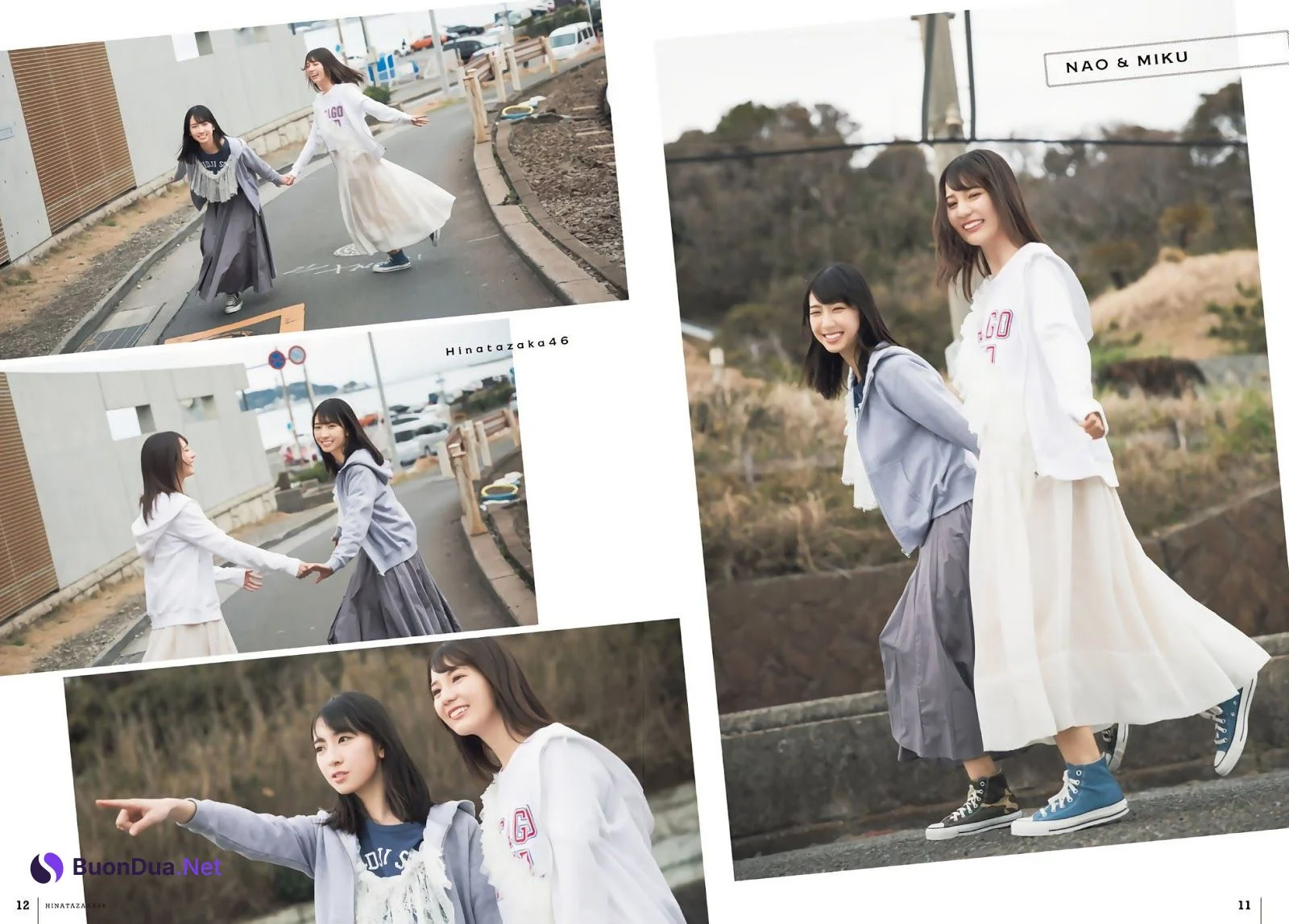 Nao Kosaka 小坂菜緒, Miku Kanemura 金村美玖, Shonen Magazine 2019 No.16 (少年マガジン 2019年16号) - Photo 11