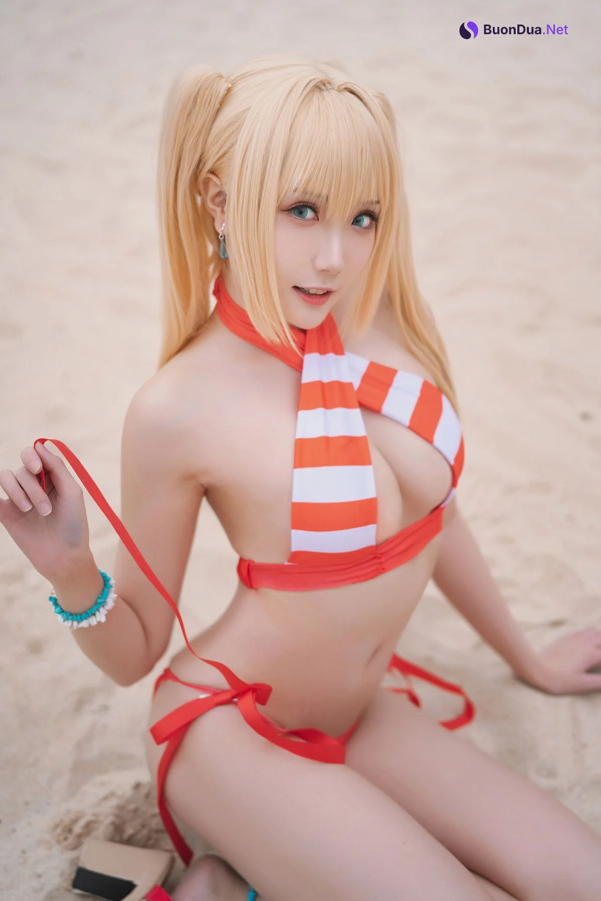 [瓜希酱] 尼禄水着 Nero Swimsuit - Photo 16