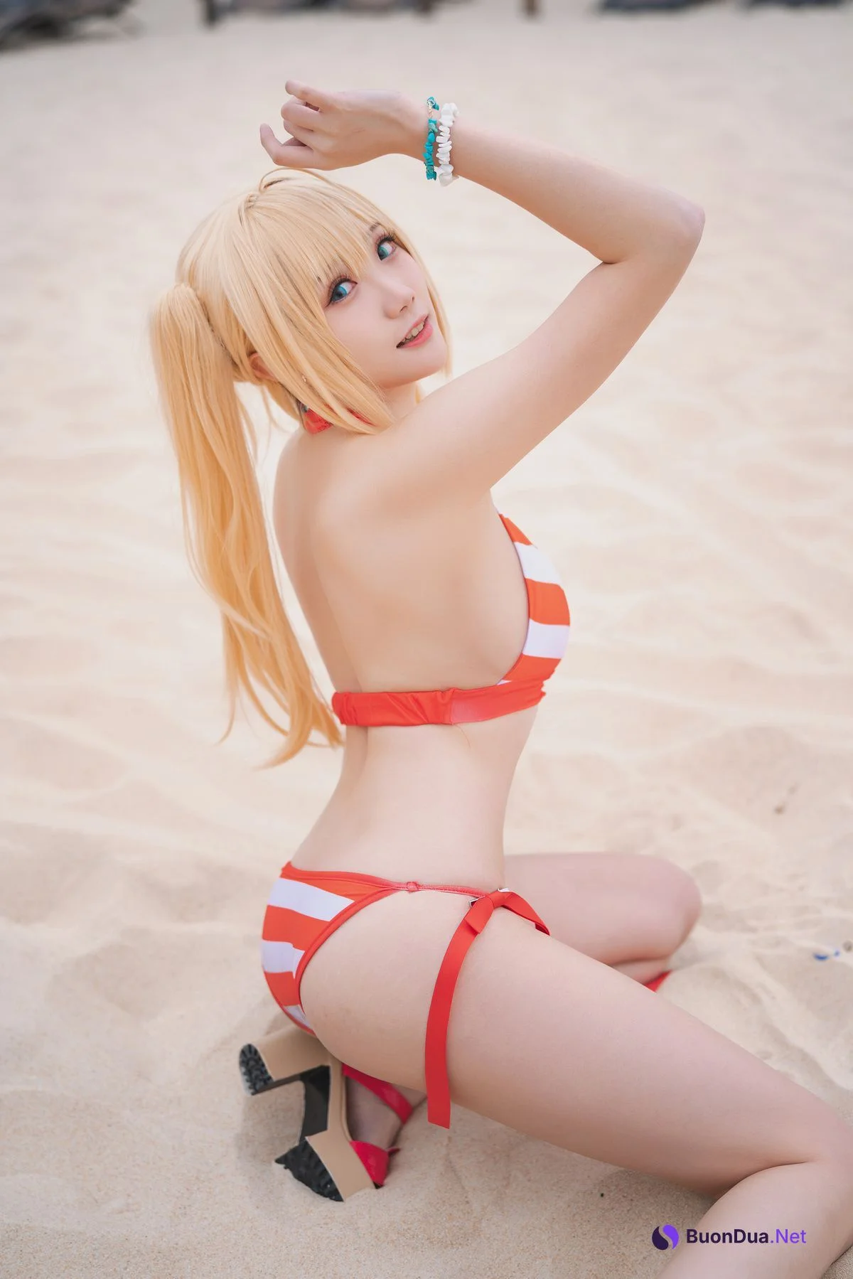 [瓜希酱] 尼禄水着 Nero Swimsuit - Photo 19
