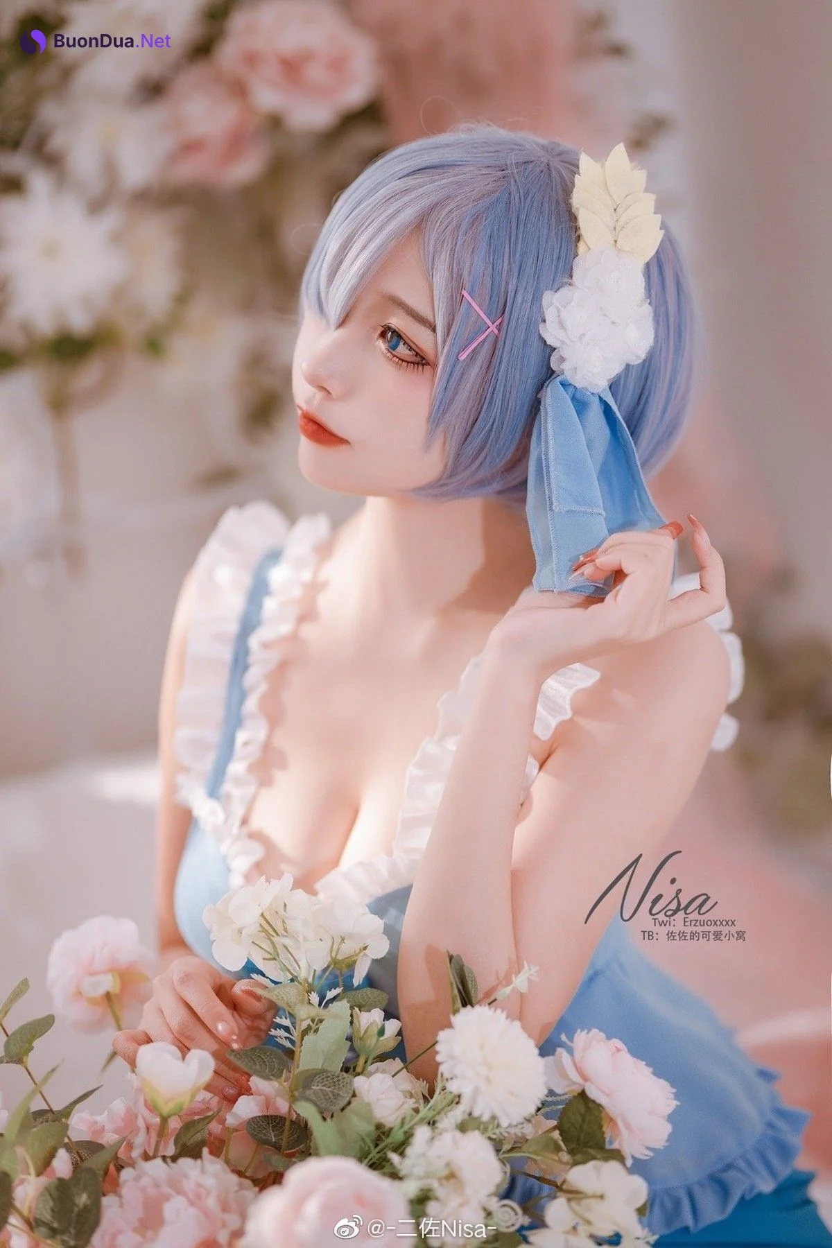 二佐Nisa Cosplay 蕾姆 - Photo 10