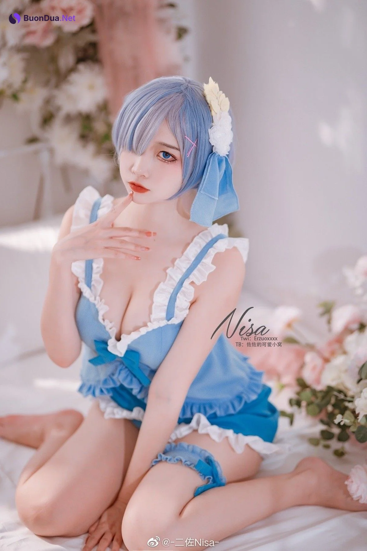 二佐Nisa Cosplay 蕾姆 - Photo 11