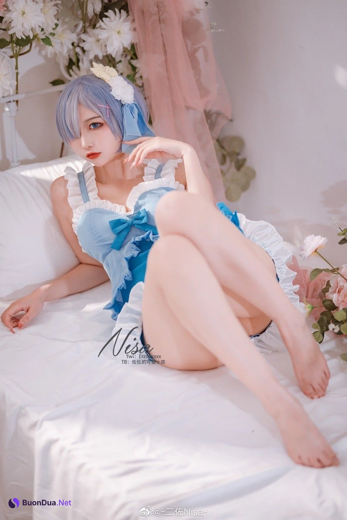 二佐Nisa Cosplay 蕾姆 - Photo 13