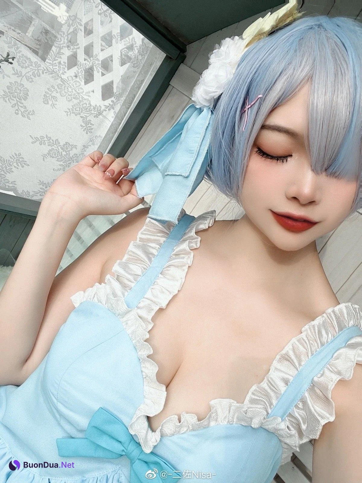 二佐Nisa Cosplay 蕾姆 - Photo 20