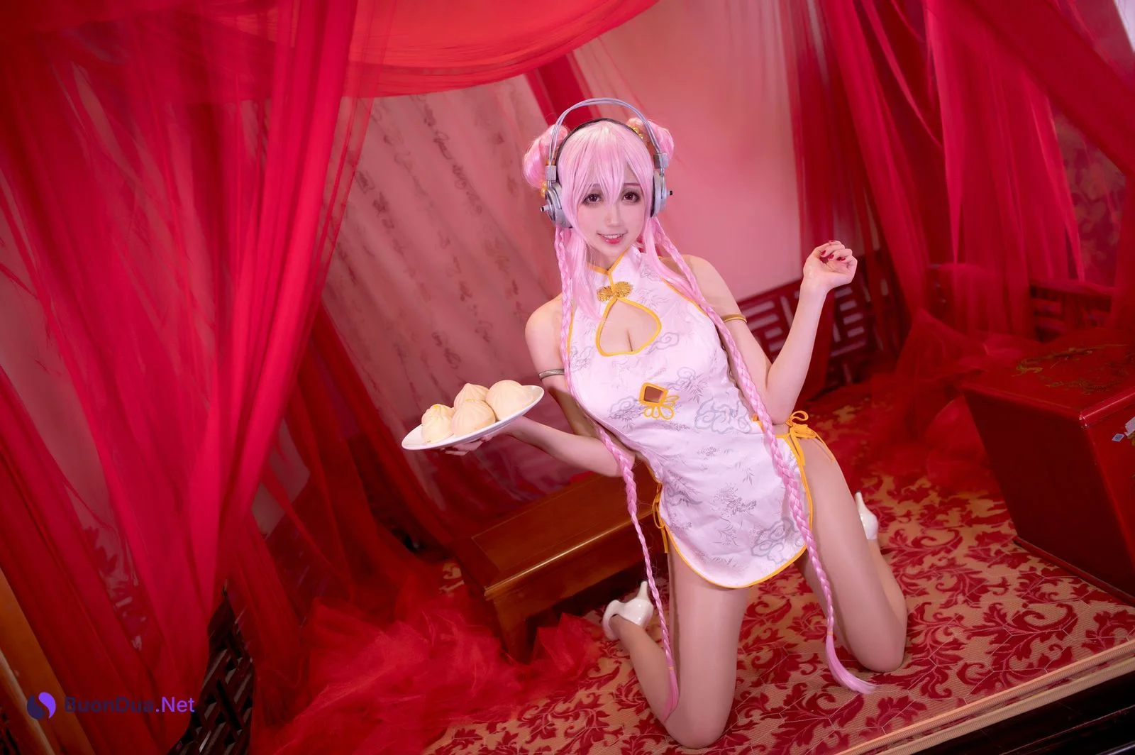 [周叽是可爱兔兔] NO.030 旗袍索尼子 Super Sonico - Photo 10