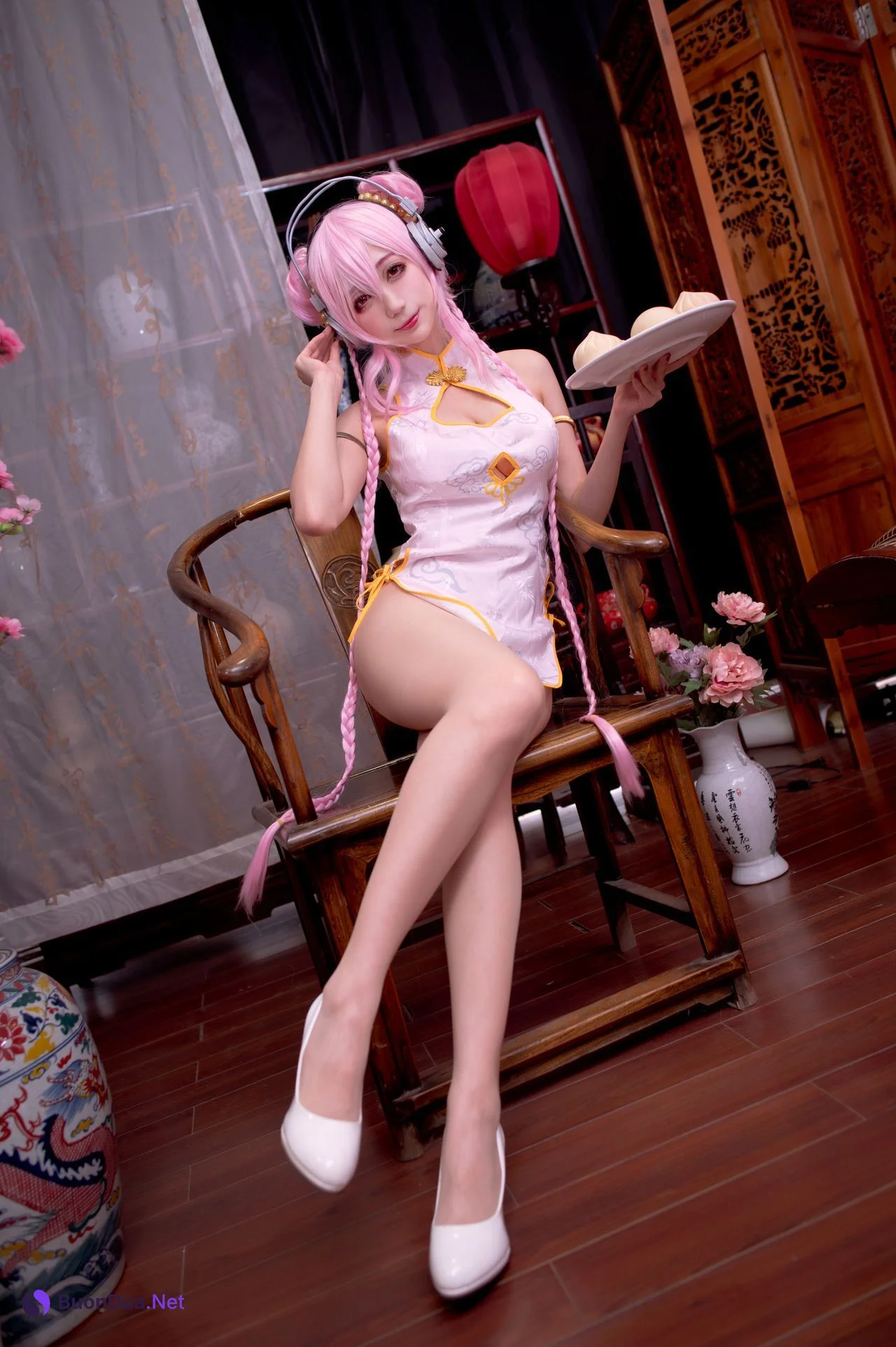 [周叽是可爱兔兔] NO.030 旗袍索尼子 Super Sonico - Photo 11