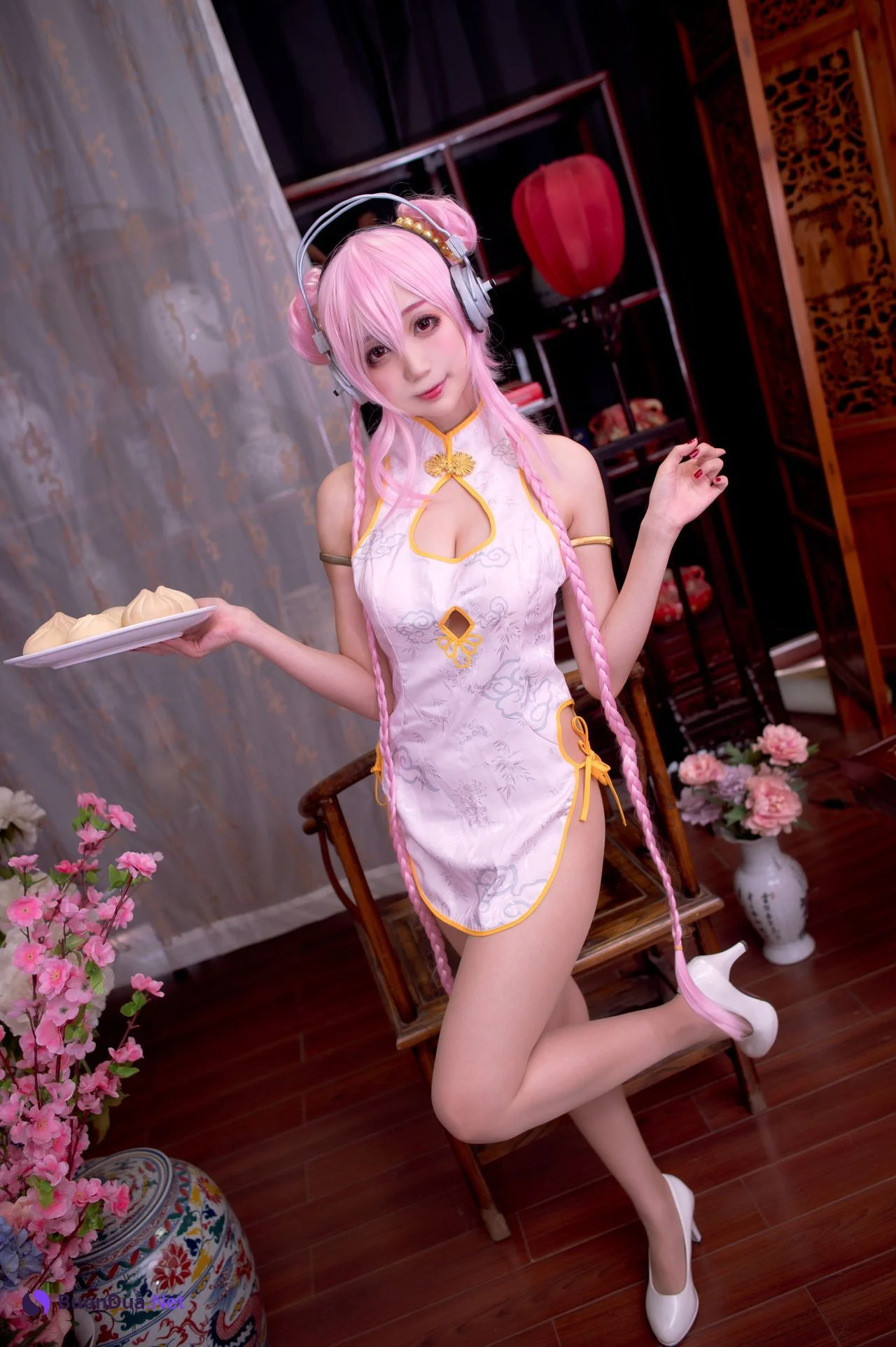 [周叽是可爱兔兔] NO.030 旗袍索尼子 Super Sonico - Photo 12
