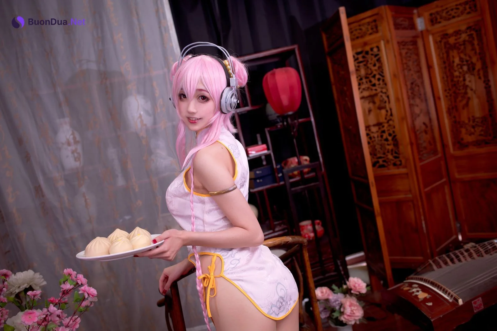 [周叽是可爱兔兔] NO.030 旗袍索尼子 Super Sonico - Photo 13