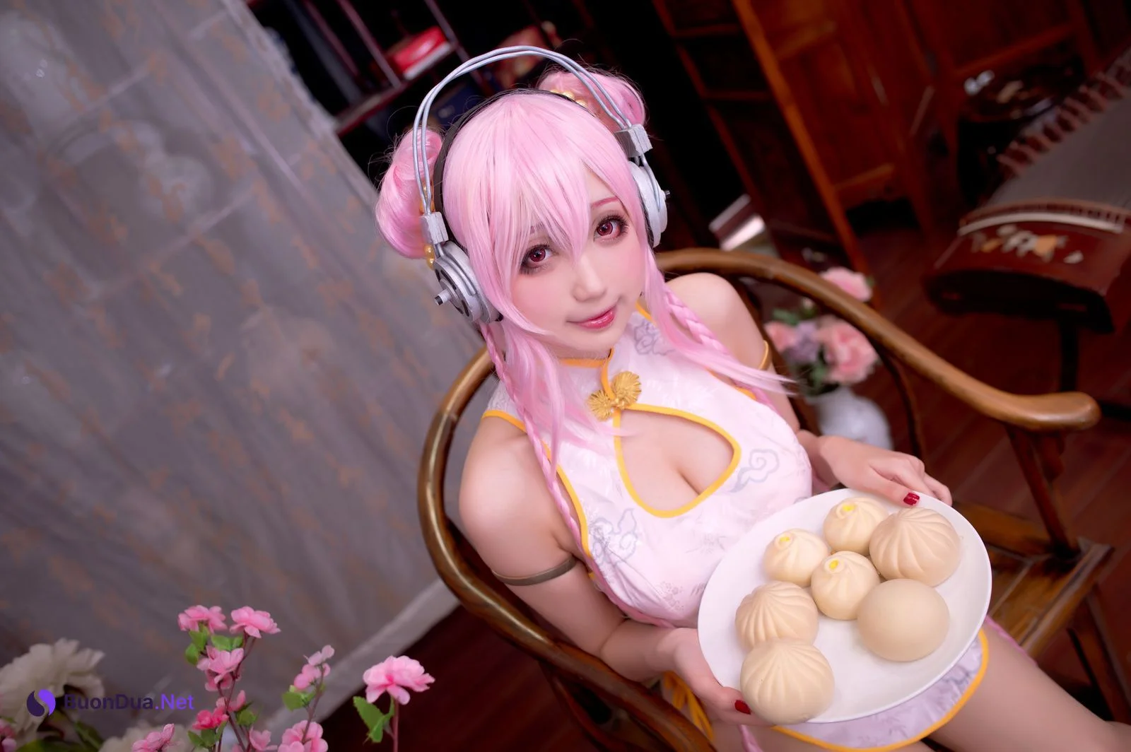 [周叽是可爱兔兔] NO.030 旗袍索尼子 Super Sonico - Photo 2