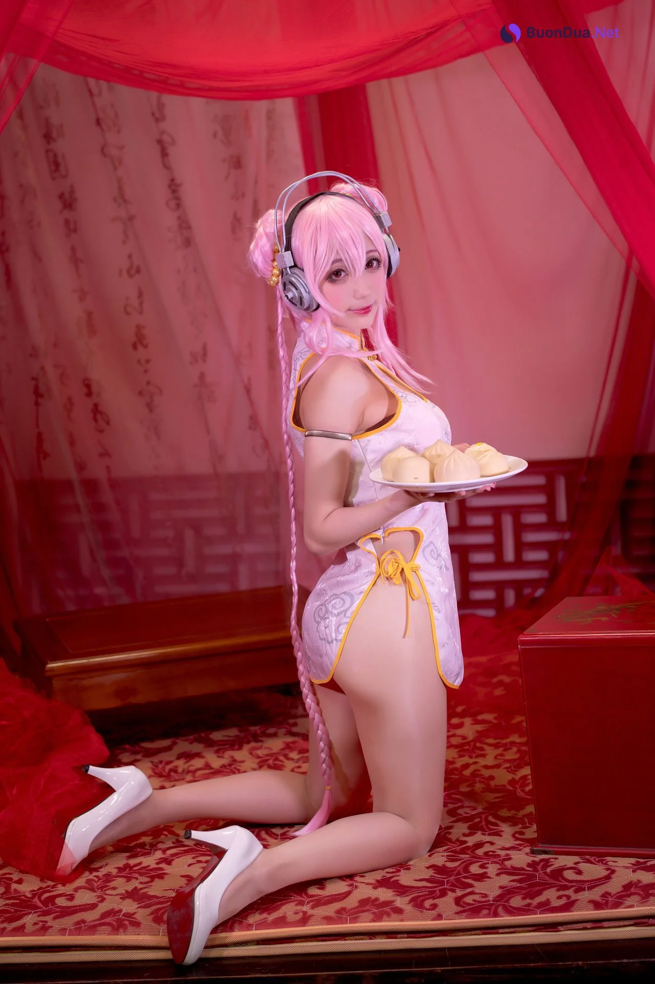 [周叽是可爱兔兔] NO.030 旗袍索尼子 Super Sonico - Photo 4
