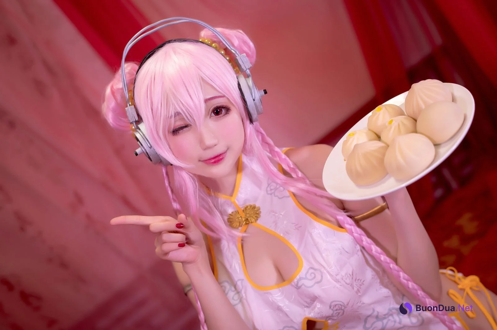 [周叽是可爱兔兔] NO.030 旗袍索尼子 Super Sonico - Photo 7