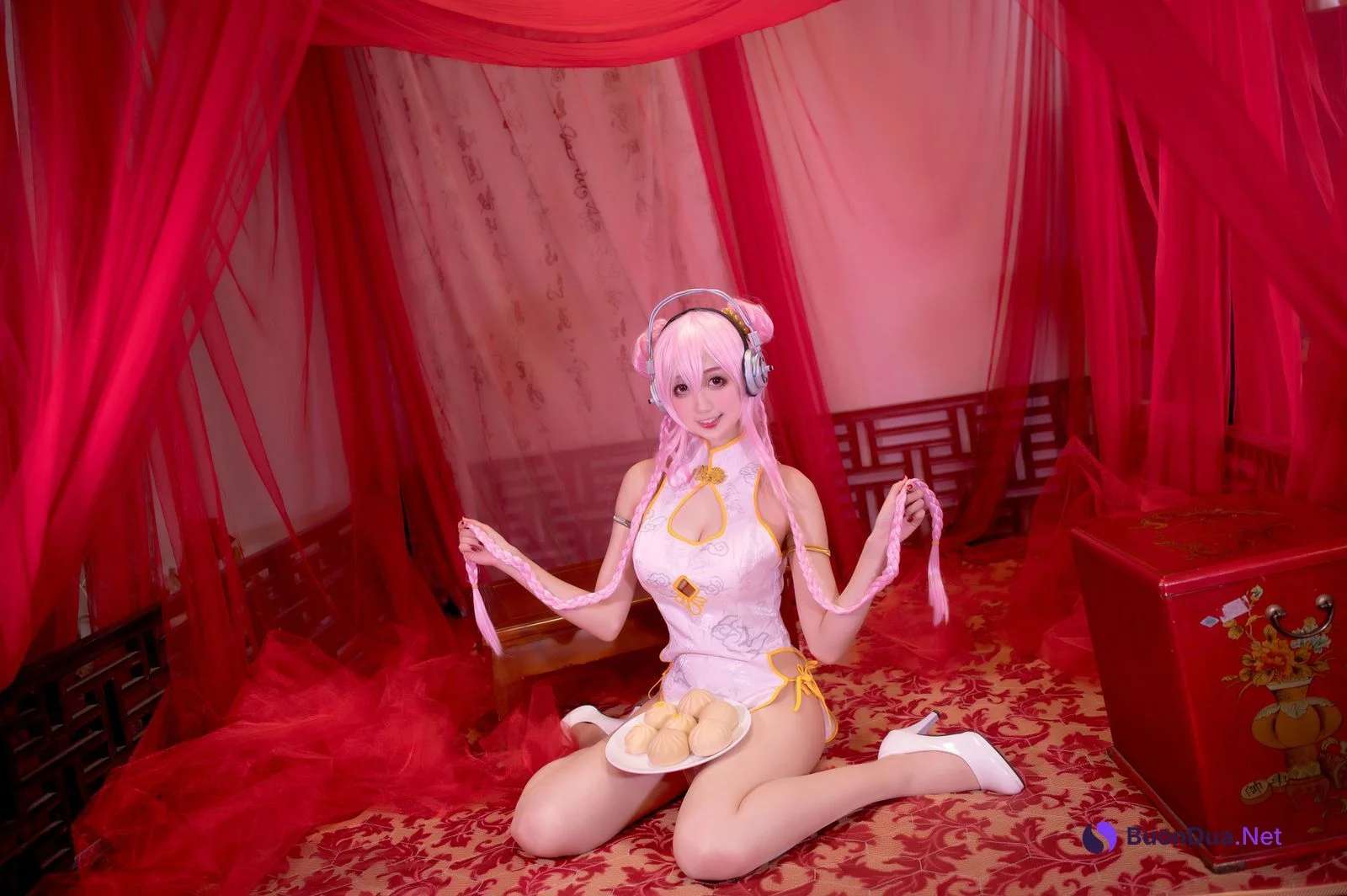 [周叽是可爱兔兔] NO.030 旗袍索尼子 Super Sonico - Photo 9