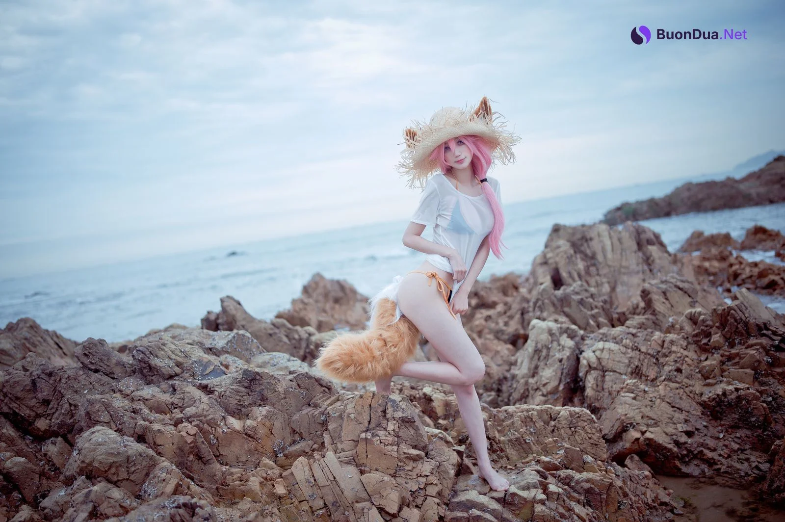 [周叽是可爱兔兔] No.032 小玉泳装 Tamamo no mae - Photo 11