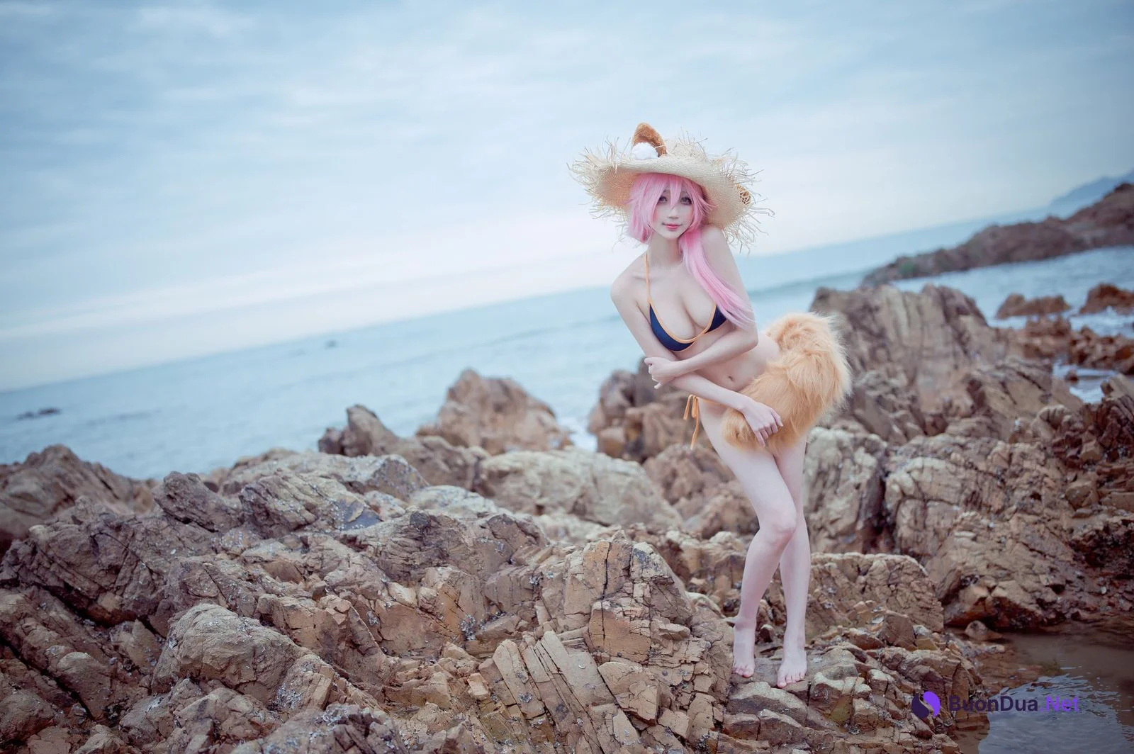 [周叽是可爱兔兔] No.032 小玉泳装 Tamamo no mae - Photo 3