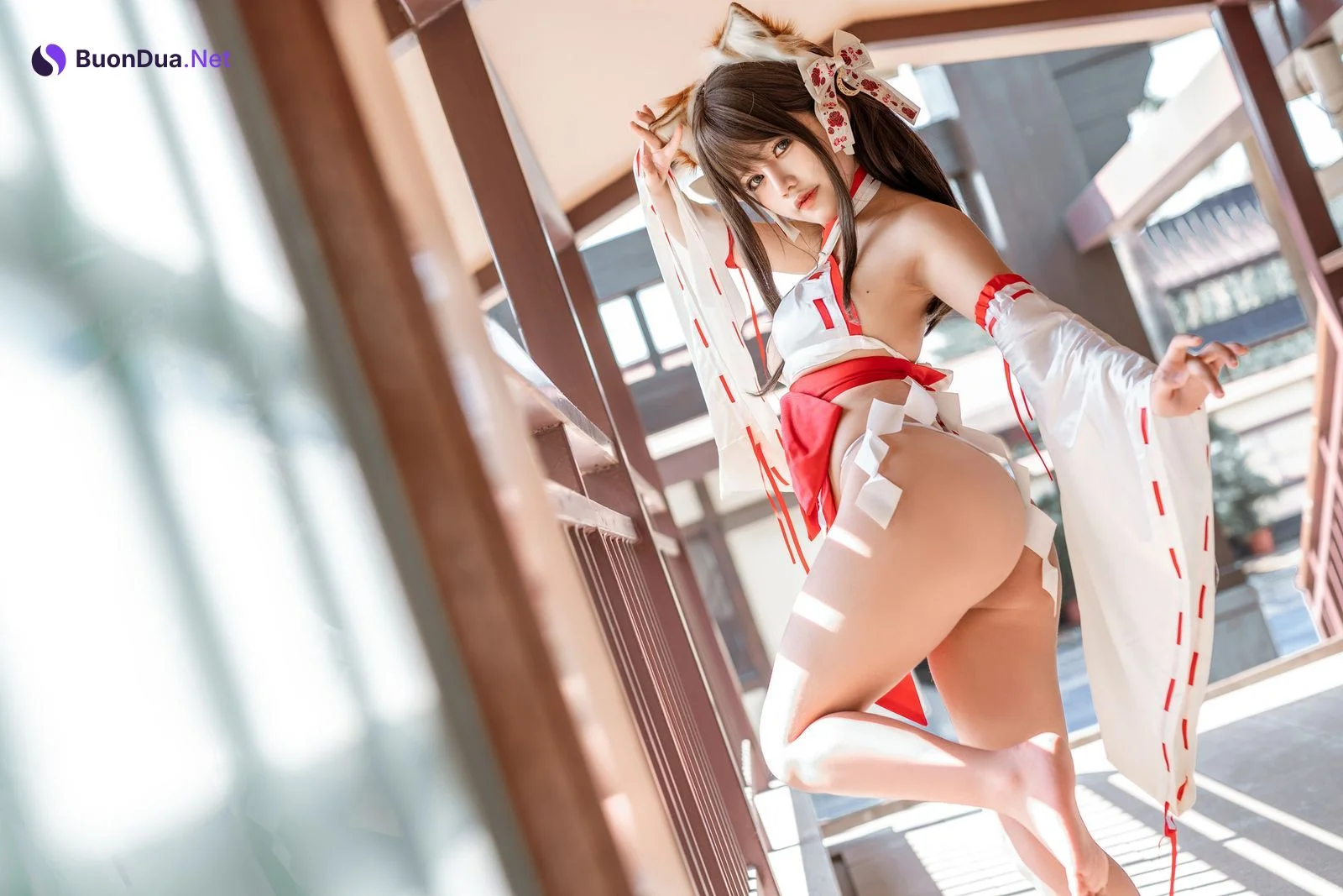 [一笑芳香沁&蠢沫沫] NO.108 双人狐 Double Fox - Photo 13