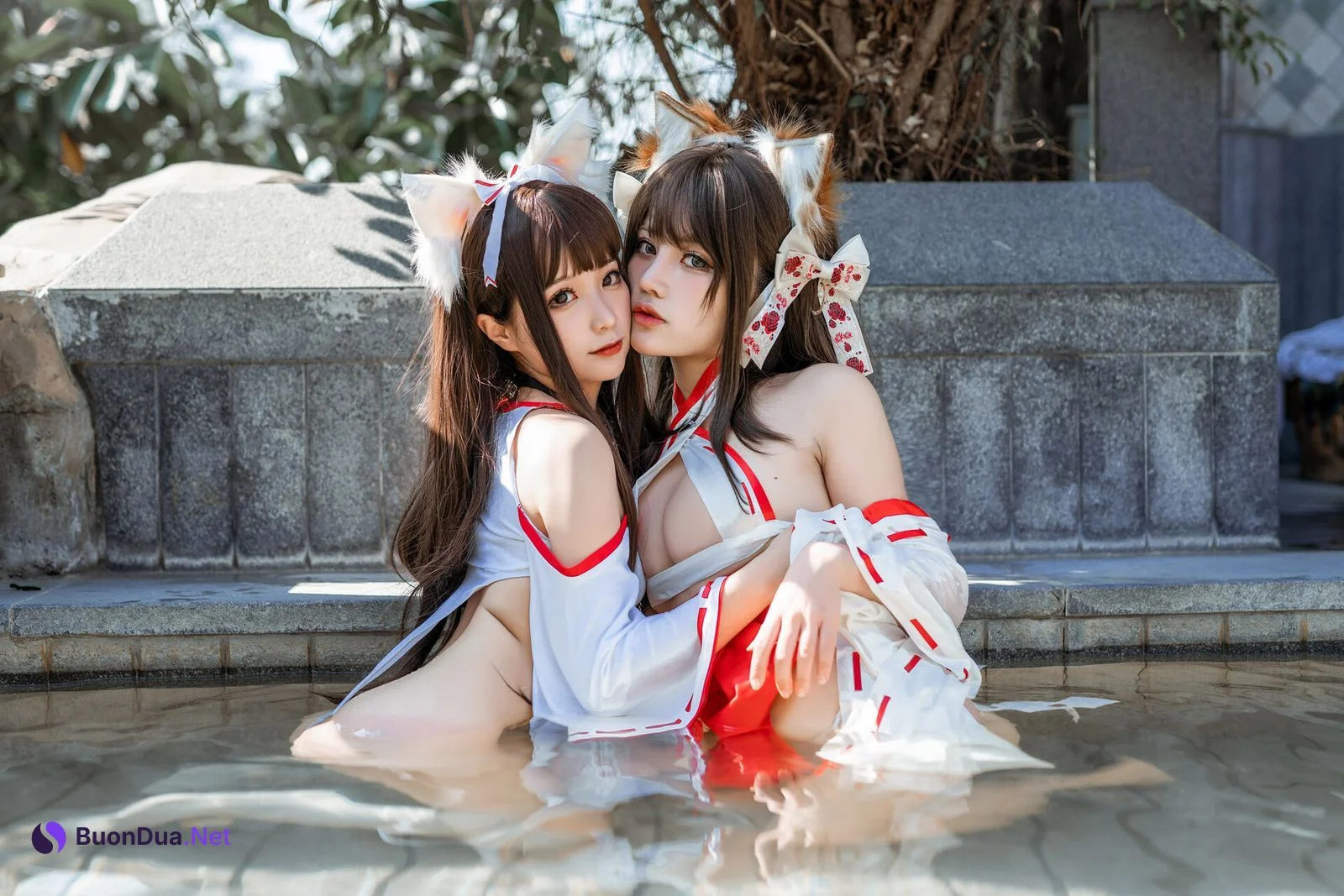 [一笑芳香沁&蠢沫沫] NO.108 双人狐 Double Fox - Photo 15