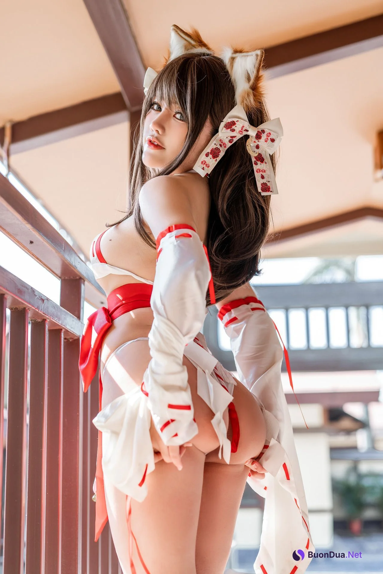 [一笑芳香沁&蠢沫沫] NO.108 双人狐 Double Fox - Photo 9