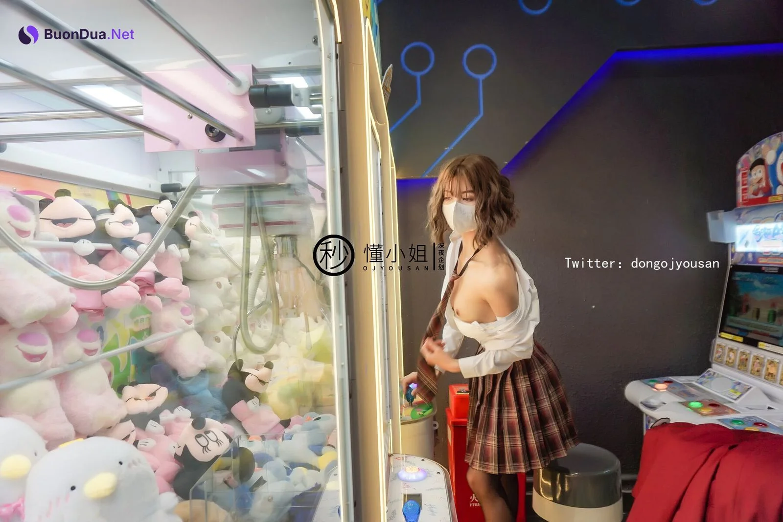[懂小姐OJYOUSAN] 美少女懂小姐放課後のJK制服不良少女圖書館跳蛋閱讀 電玩城釋放胴體 - Photo 19