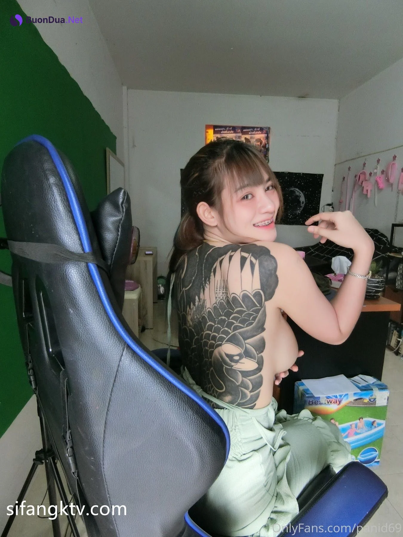 panid69 – 野性前卫刺青巨乳女网红 不雅私拍 - 사진 22
