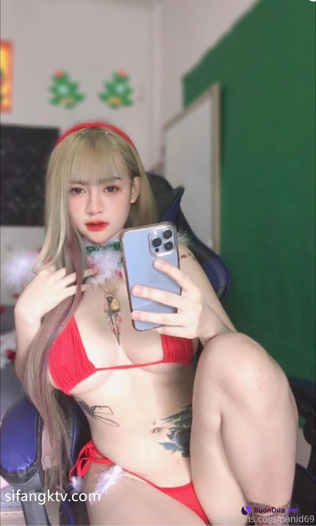 panid69 – 野性前卫刺青巨乳女网红 不雅私拍 - Photo 89