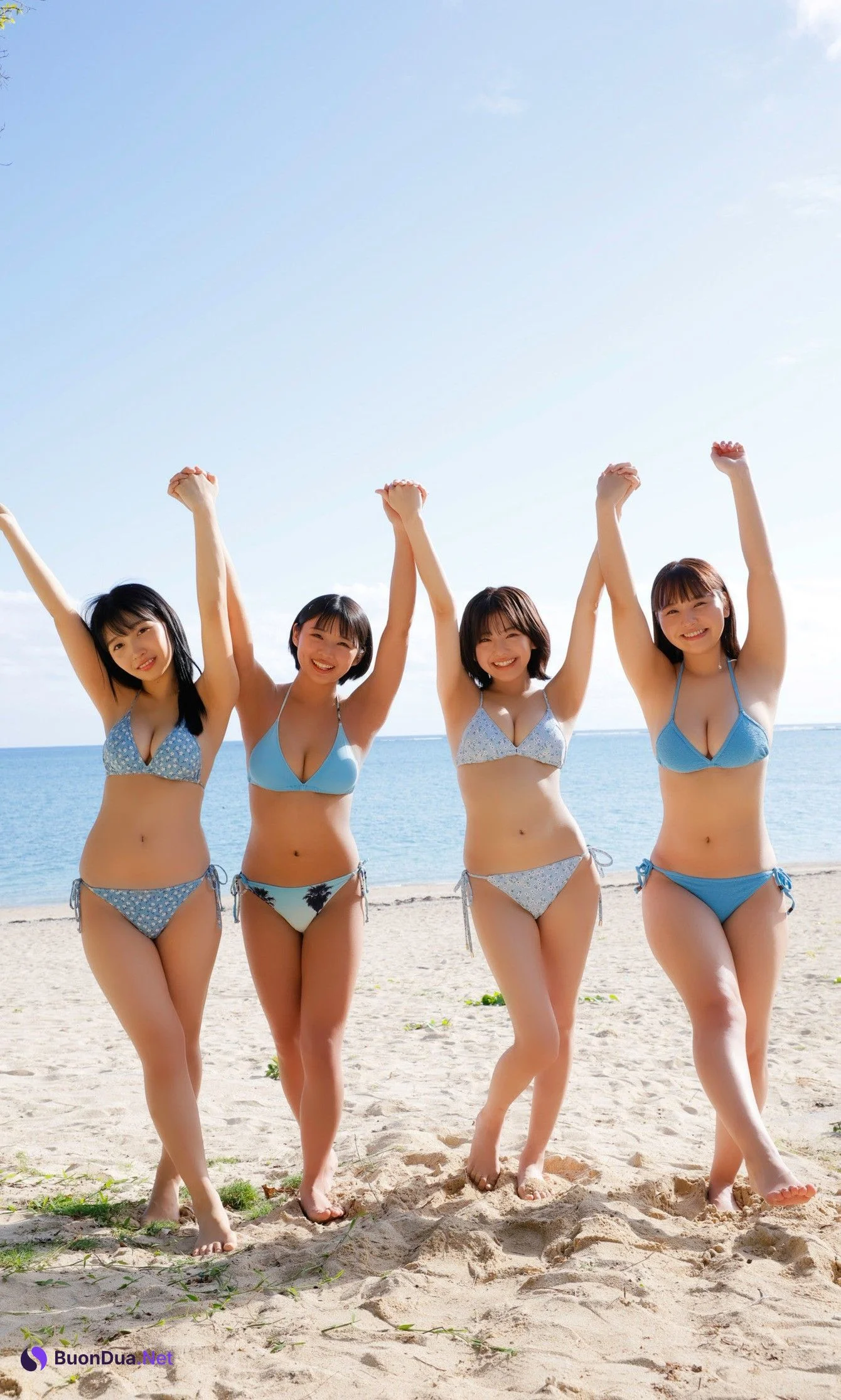 桑島海空 大熊杏優, 週プレ Photo Book 「seju4姉妹」 Set.02 - Photo 4