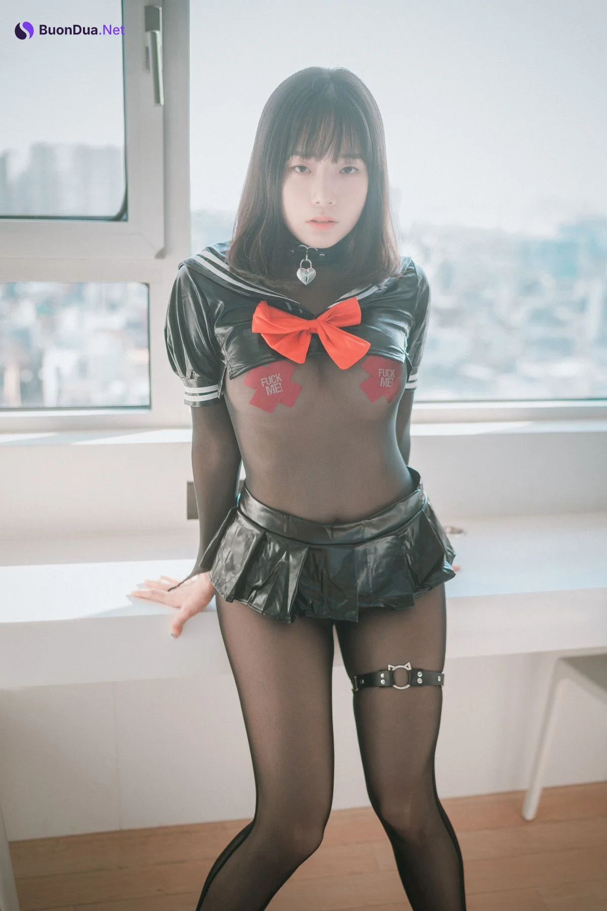 PIA 피아 (박서빈), [DJAWA] Leather Black Schoolgirl Set.02 - Photo 6