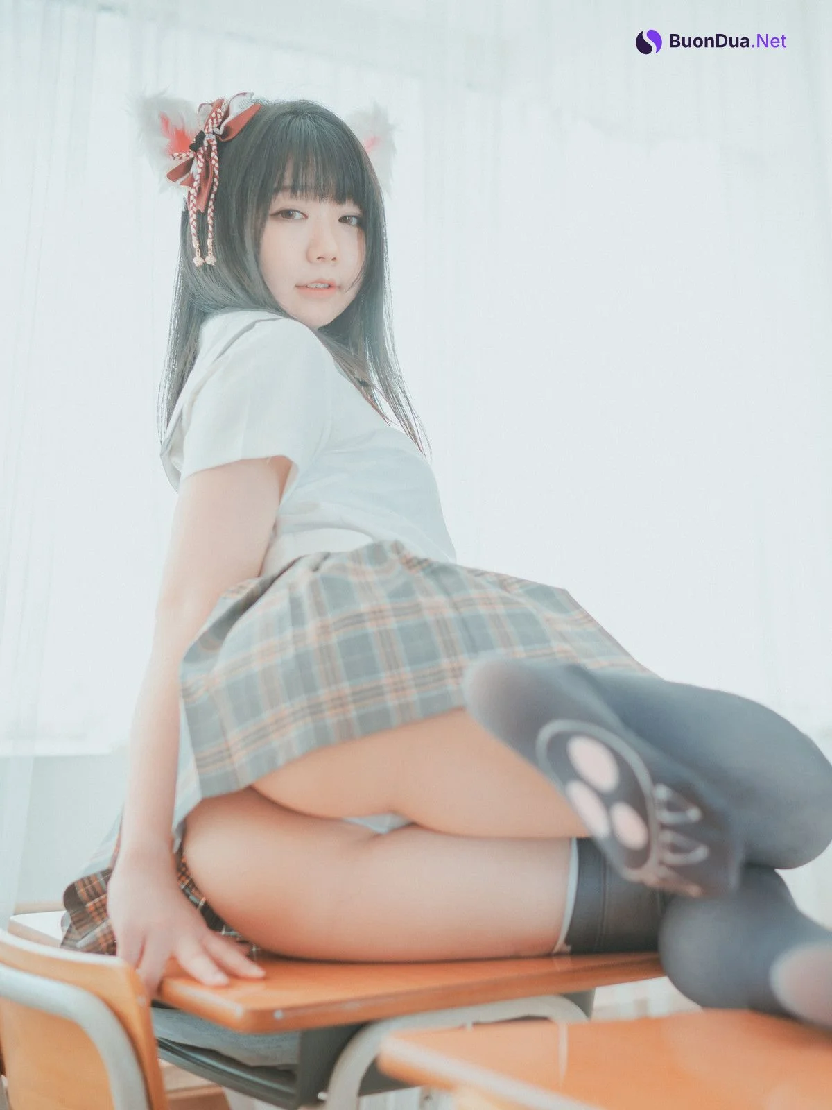 Pian 피안화, [DJAWA] Cat girl does not take classes - Photo 4
