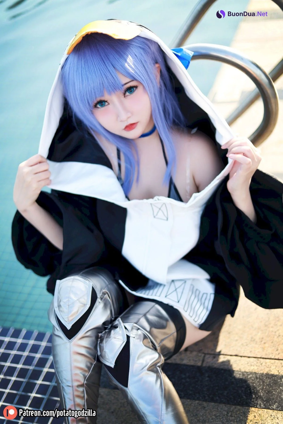 Potato Godzilla Cosplay 水着メルトリリス - Photo 13
