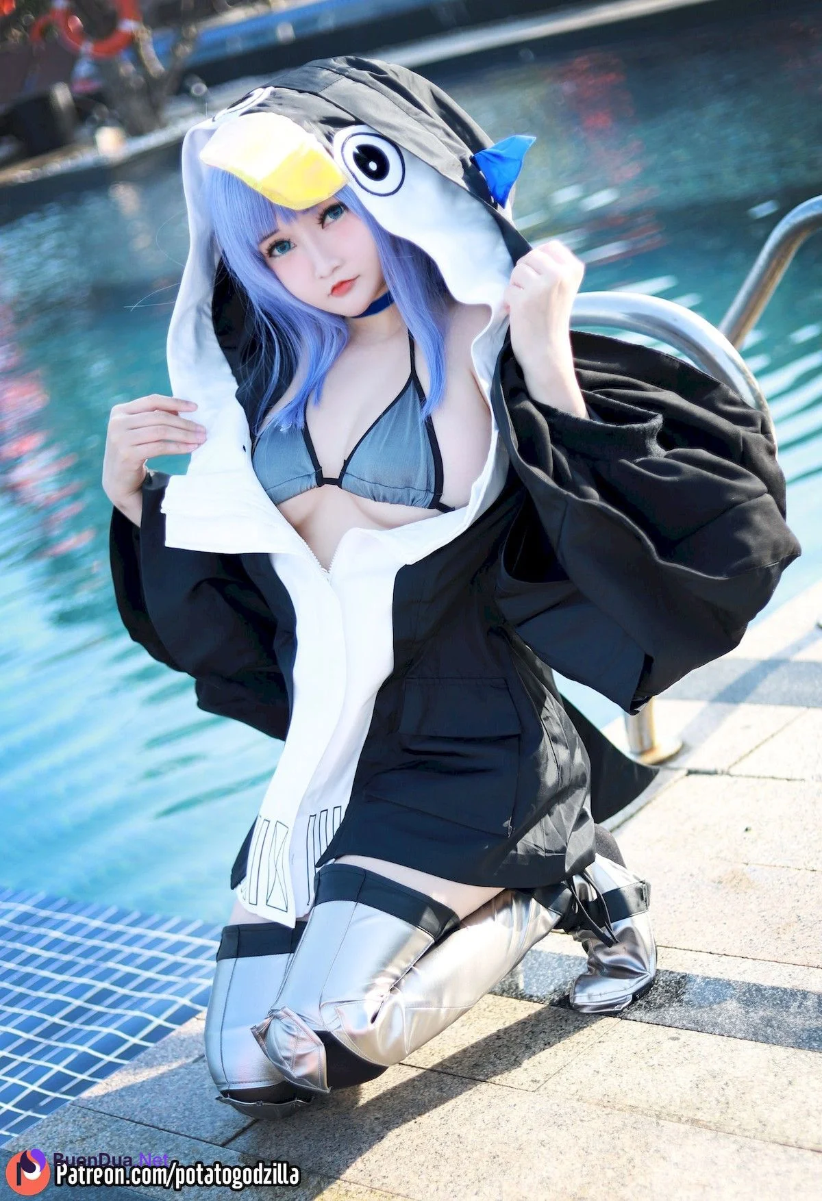 Potato Godzilla Cosplay 水着メルトリリス - Photo 16