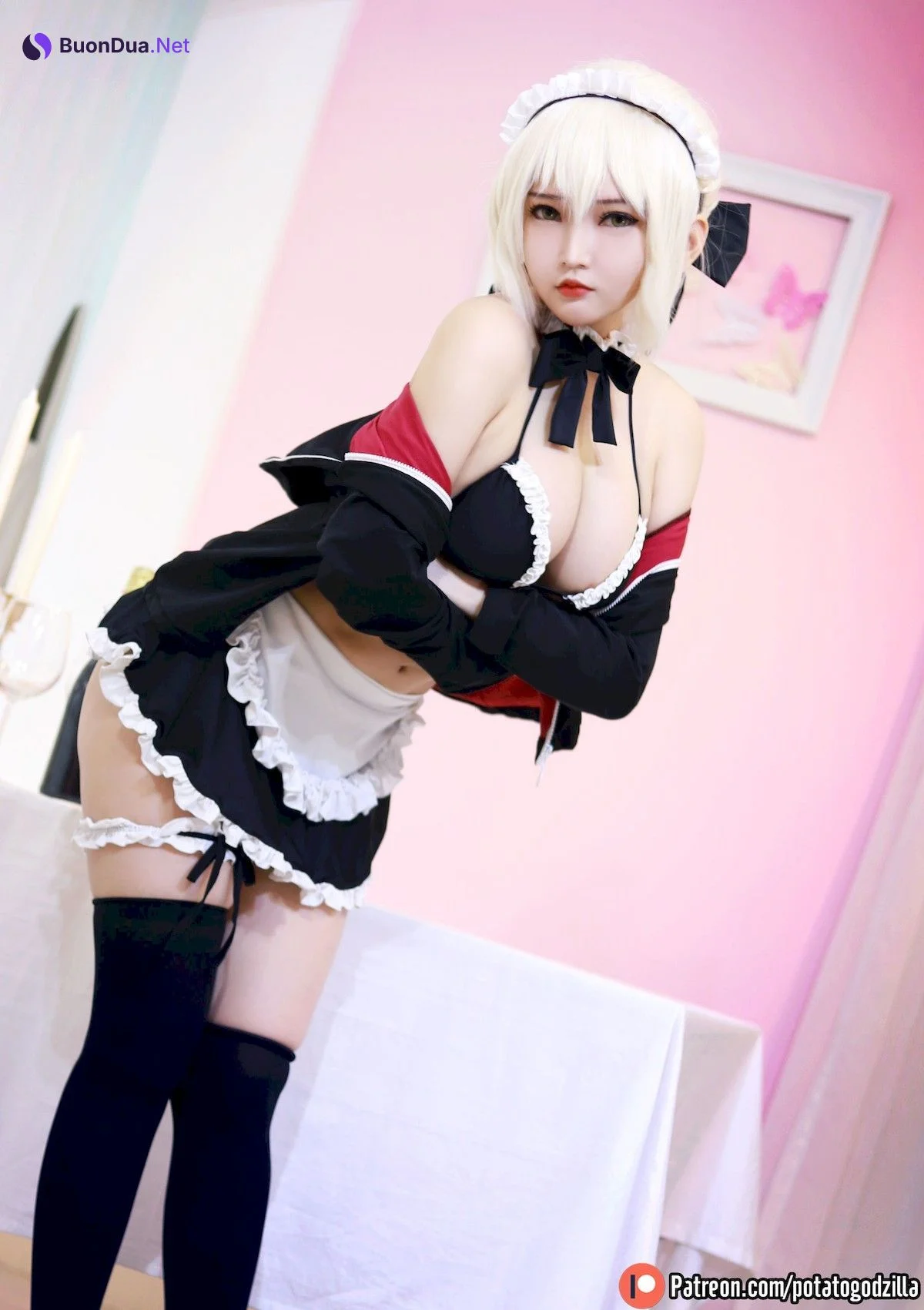 Potato Godzilla Cosplay セイバーオルタ メイド Ver. - Photo 11