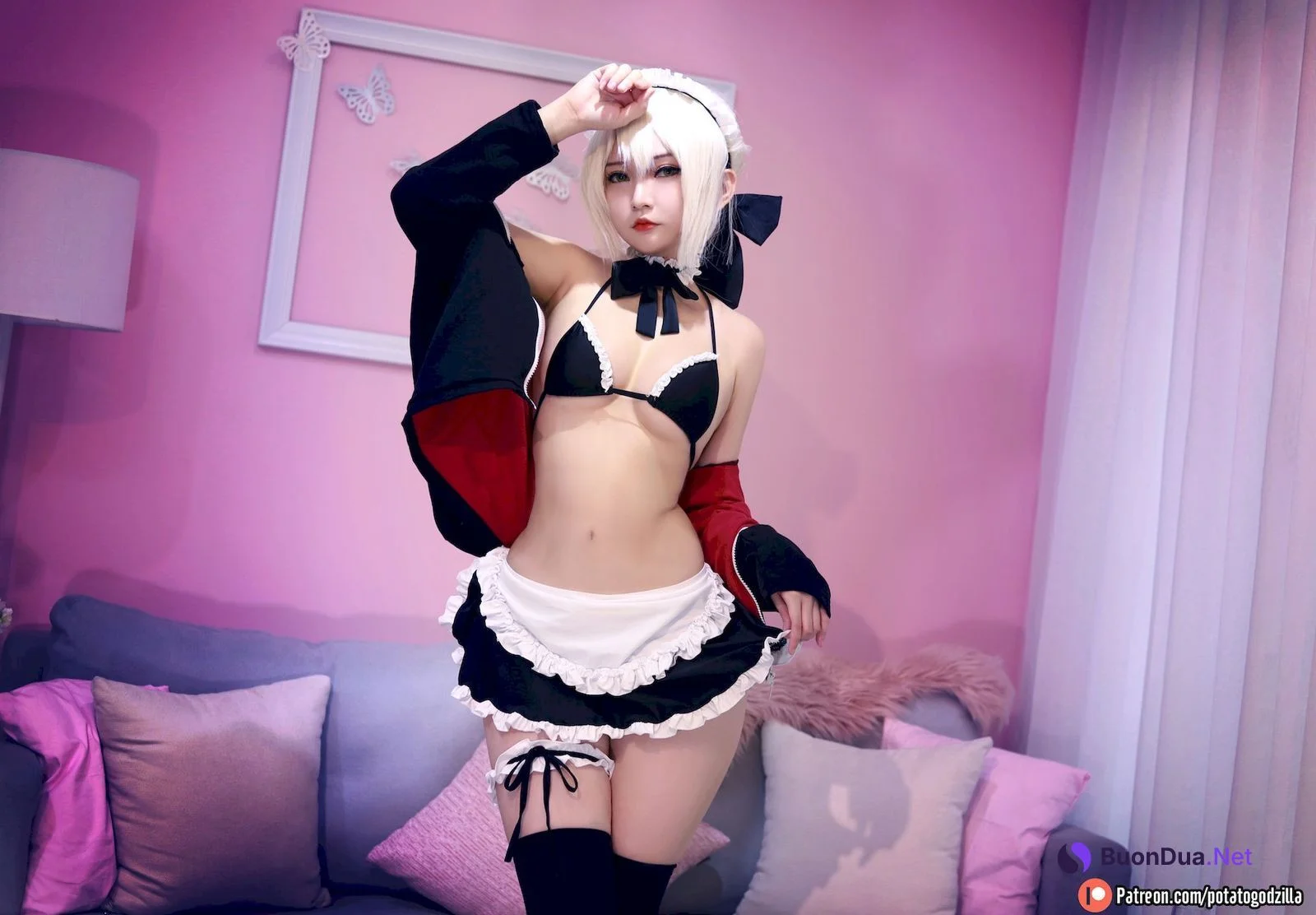 Potato Godzilla Cosplay セイバーオルタ メイド Ver. - Photo 19