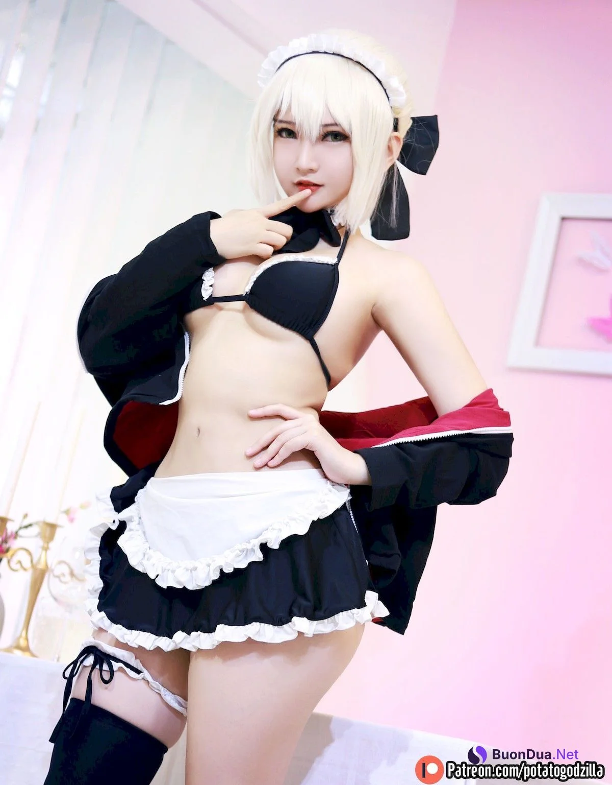 Potato Godzilla Cosplay セイバーオルタ メイド Ver. - Photo 8