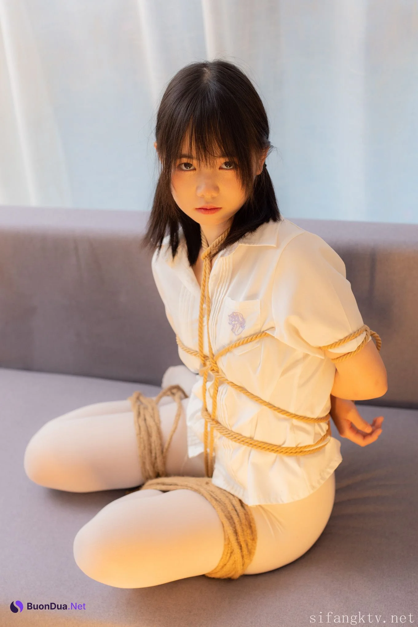 少女秩序 内部定制 小鱼 R18 劲爆超顶稀缺内部土豪定制流出 捆绑调教居家萝莉少女 鲜嫩紧致白虎蜜穴 Set.02 - Photo 6