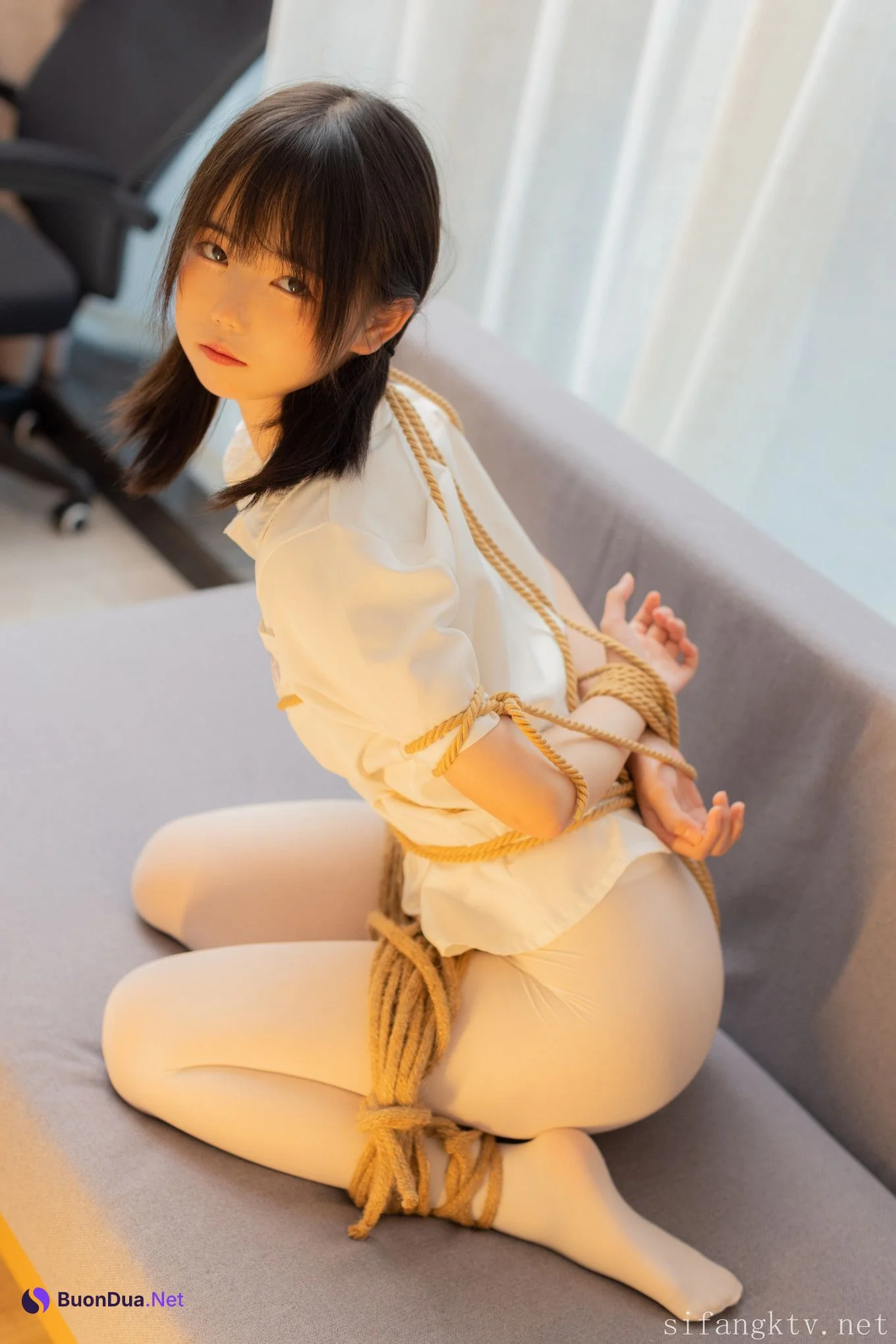 少女秩序 内部定制 小鱼 R18 劲爆超顶稀缺内部土豪定制流出 捆绑调教居家萝莉少女 鲜嫩紧致白虎蜜穴 Set.02 - Photo 7