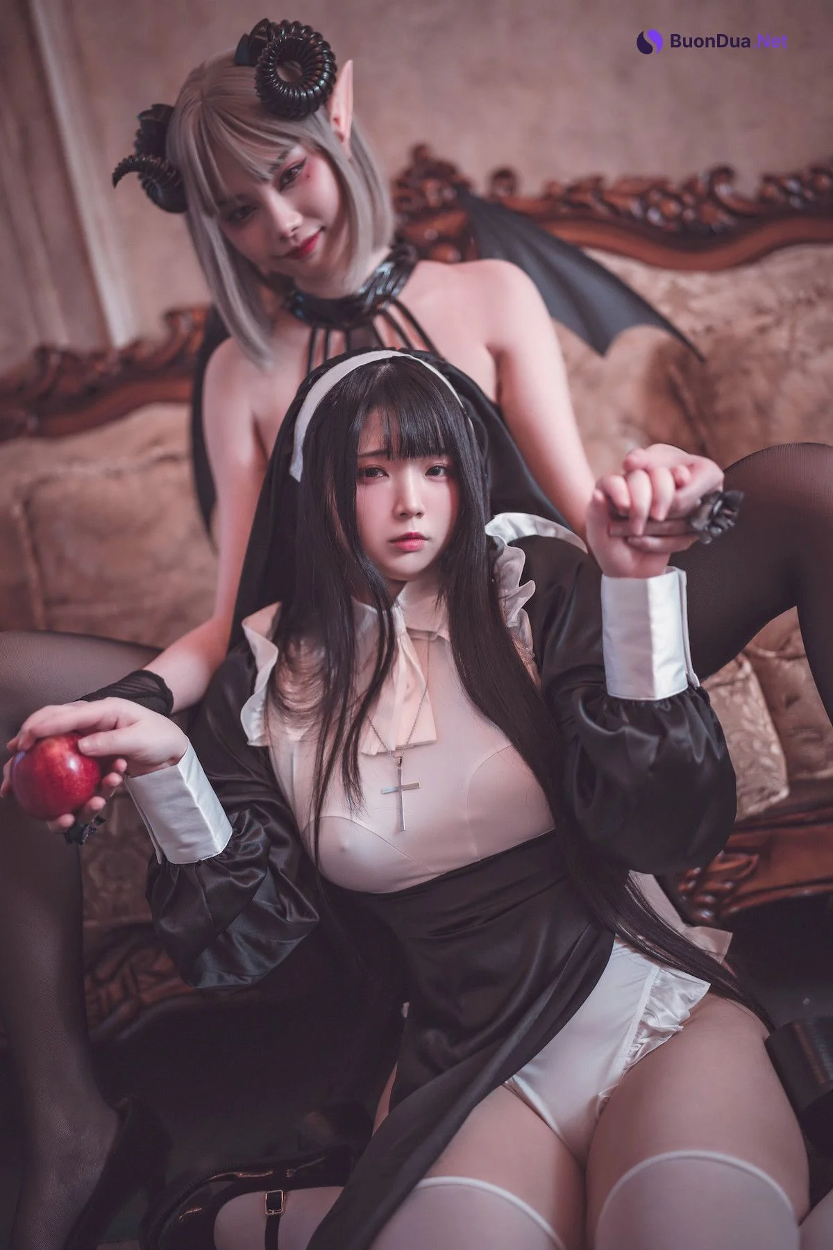 落落Raku Cosplay 林檎雙人 - Photo 19