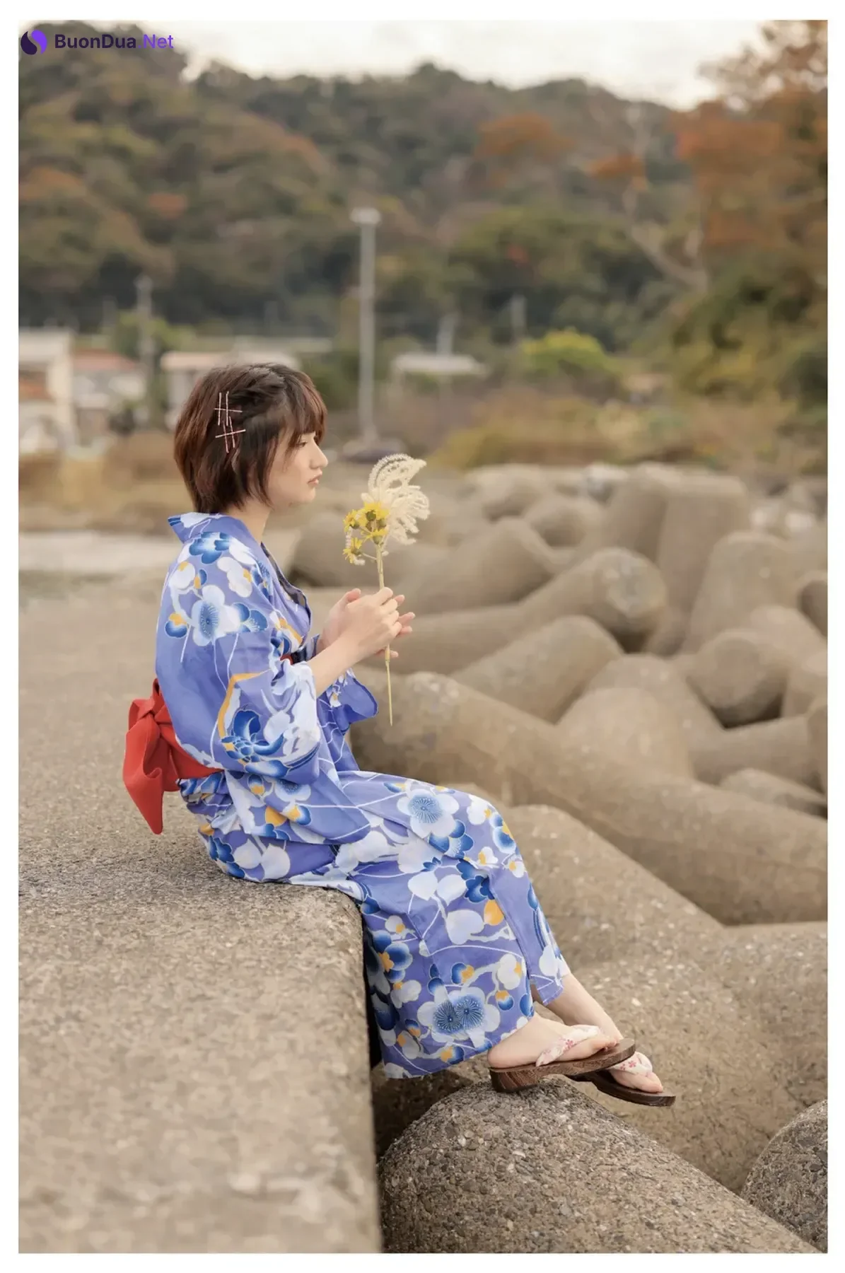 Ran Himeno 姫野らん, ヌード写真集 「綿毛が舞うように」 Set.01 - Photo 12