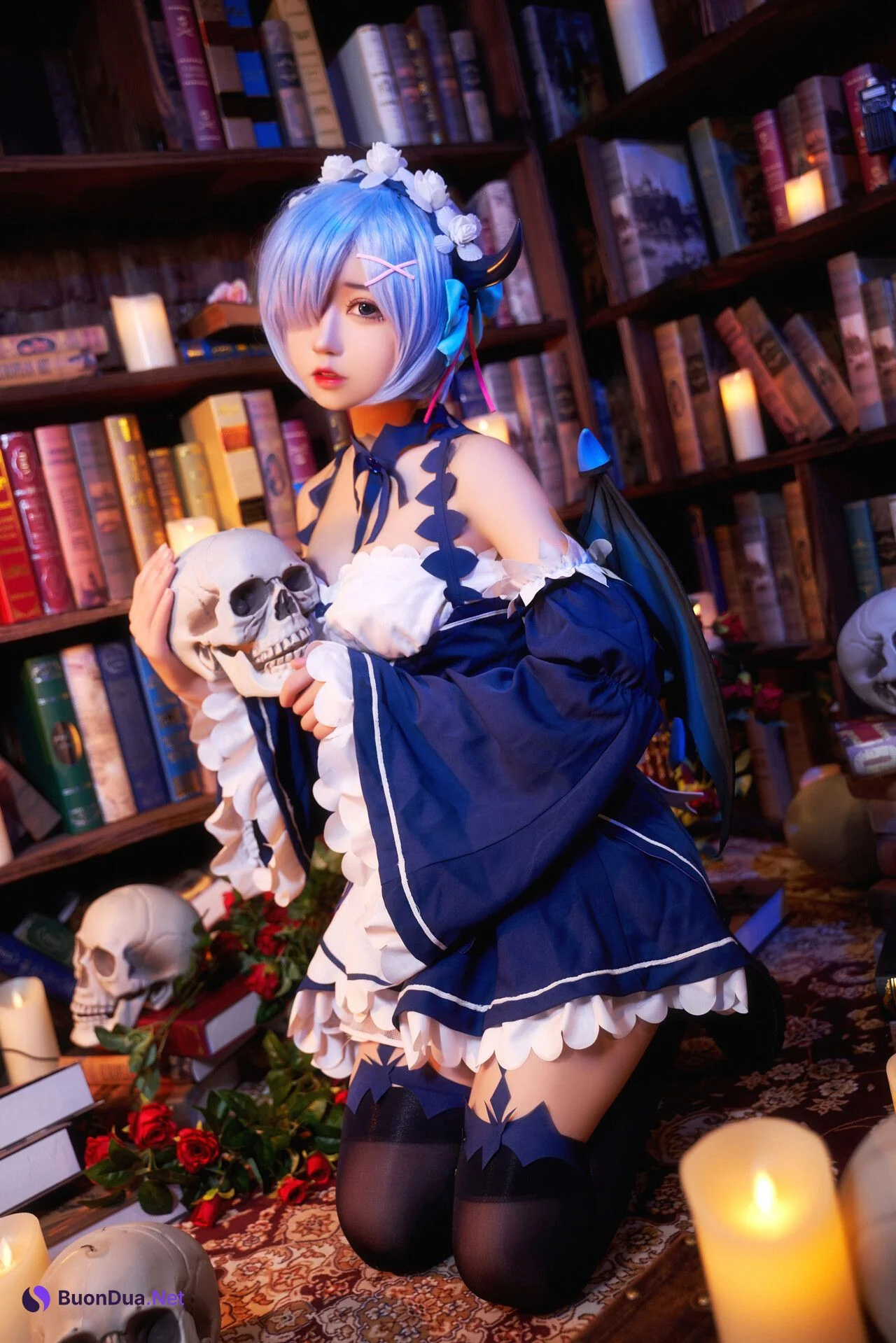 [猫君君] 雷姆小恶魔 Rem Little Devil - Photo 13