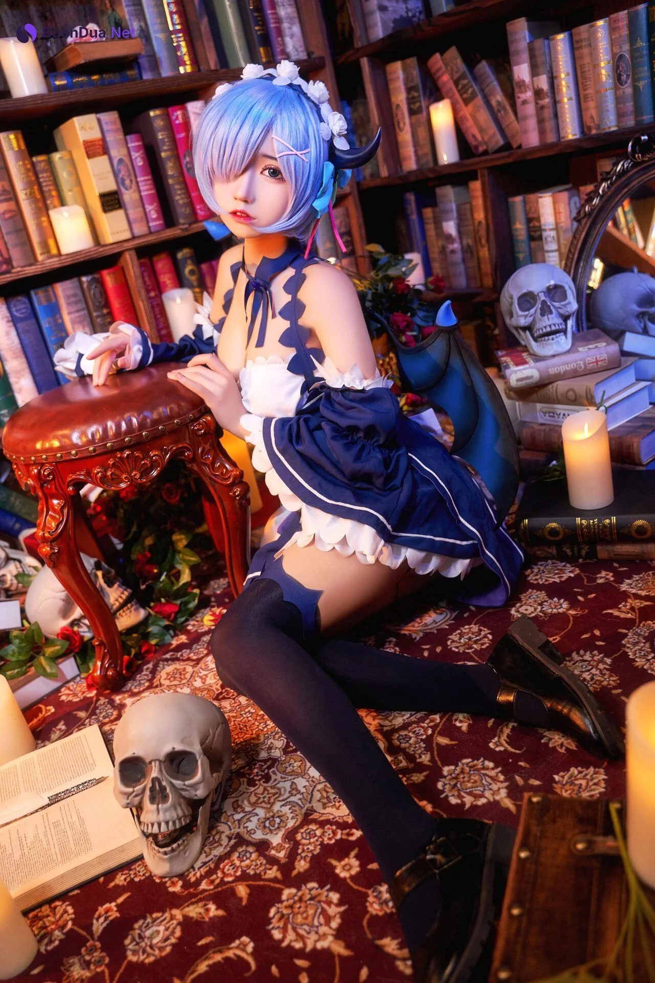 [猫君君] 雷姆小恶魔 Rem Little Devil - Photo 15