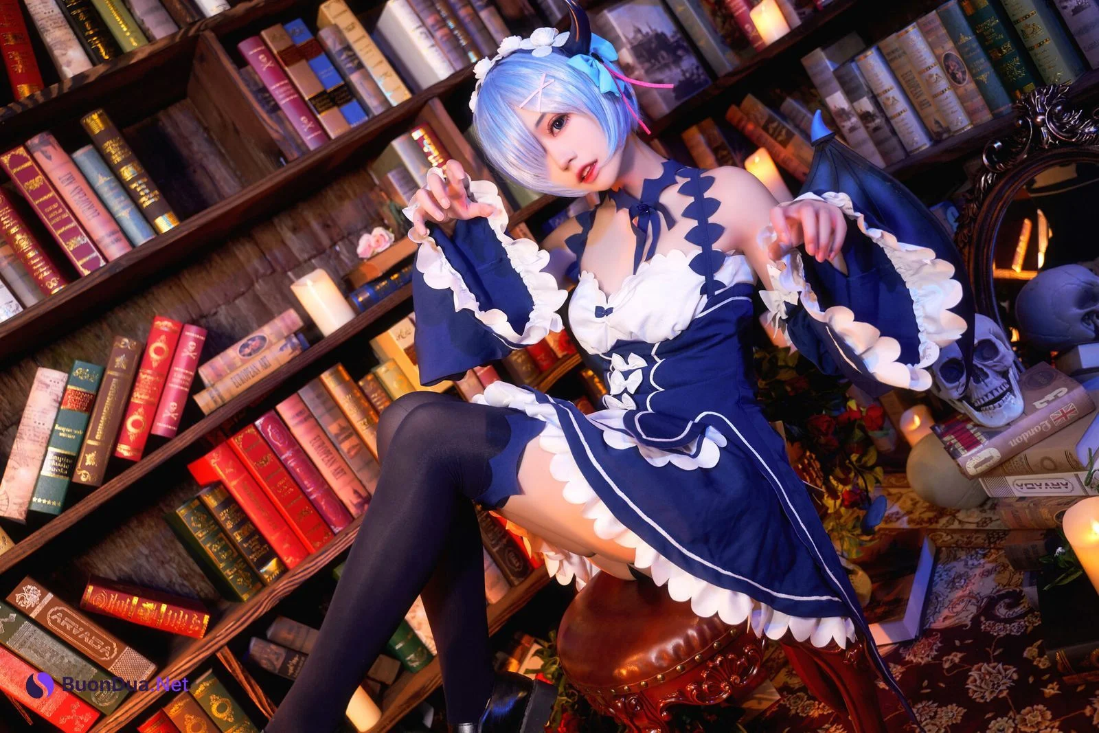 [猫君君] 雷姆小恶魔 Rem Little Devil - Photo 16