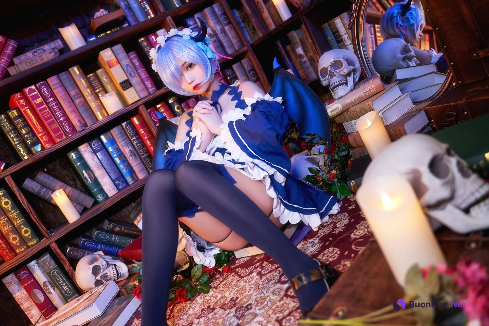 [猫君君] 雷姆小恶魔 Rem Little Devil - Photo 19