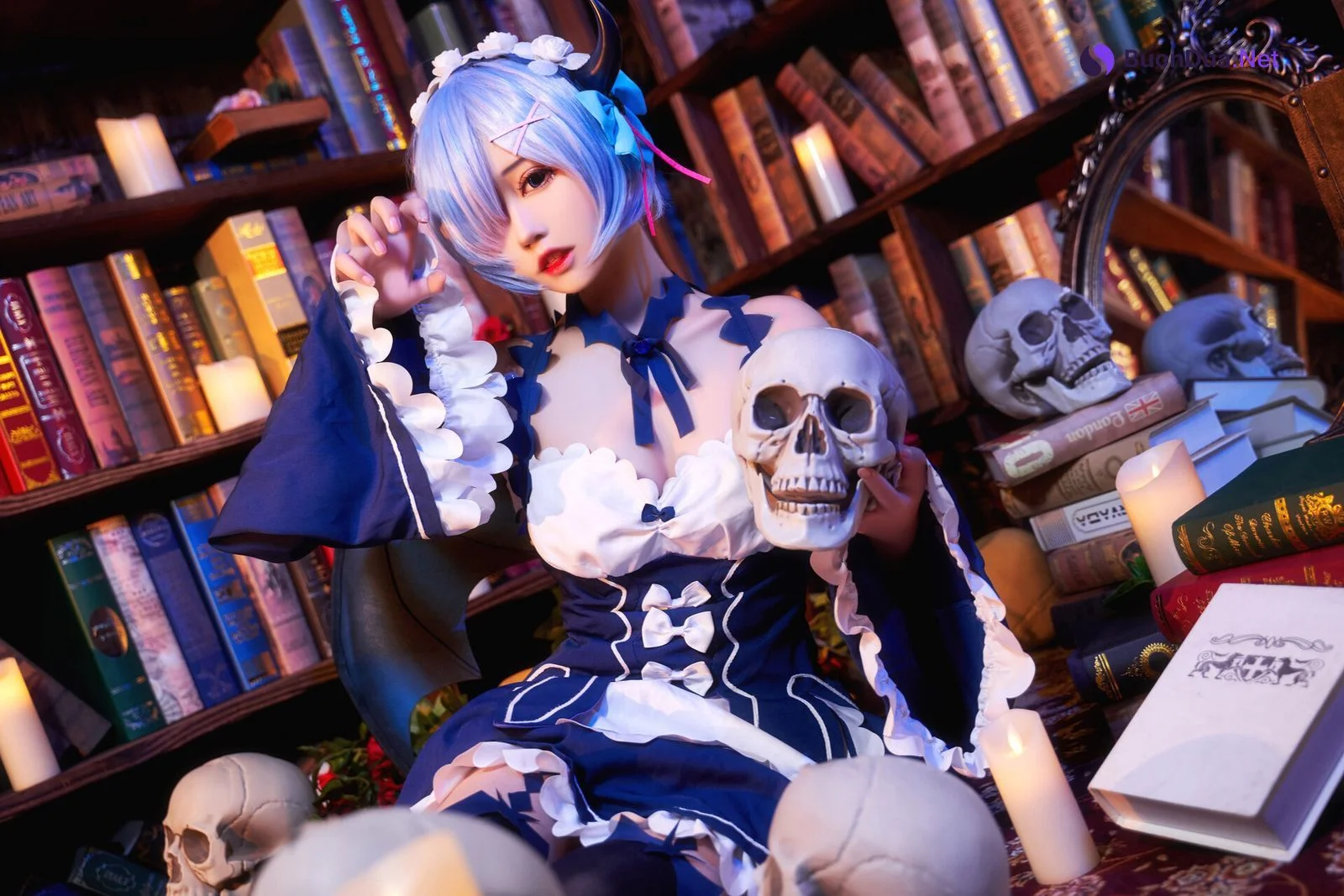 [猫君君] 雷姆小恶魔 Rem Little Devil - Photo 2