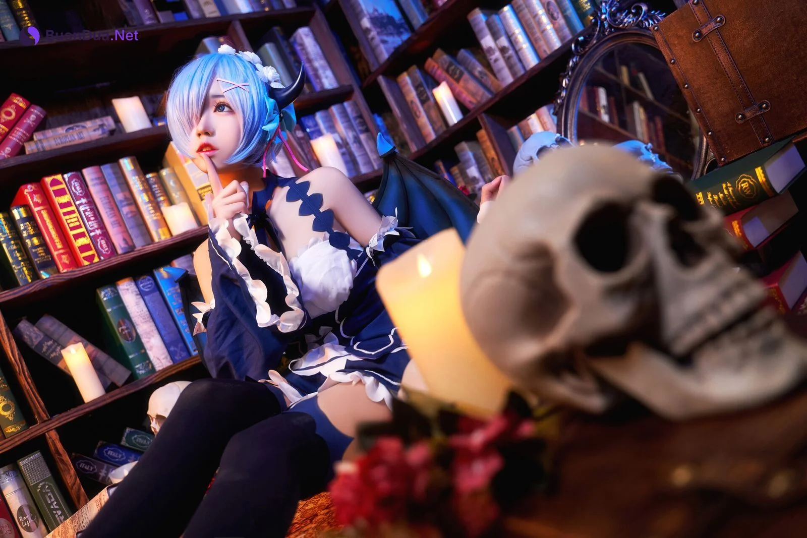 [猫君君] 雷姆小恶魔 Rem Little Devil - Photo 3