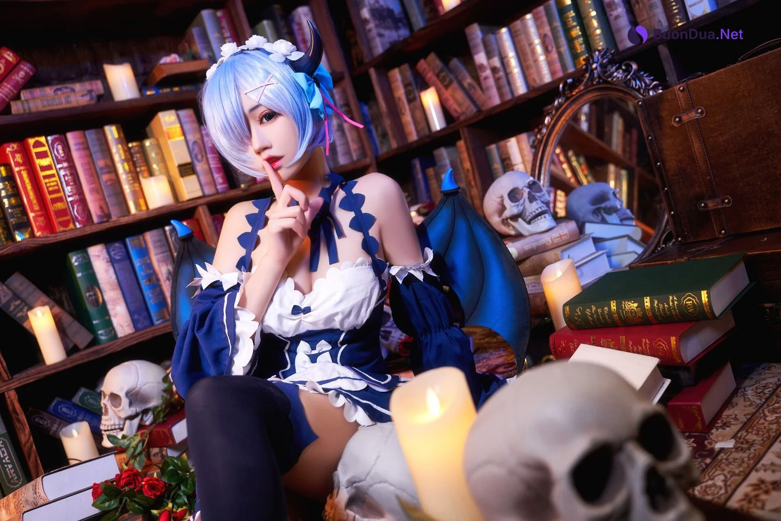 [猫君君] 雷姆小恶魔 Rem Little Devil - Photo 4
