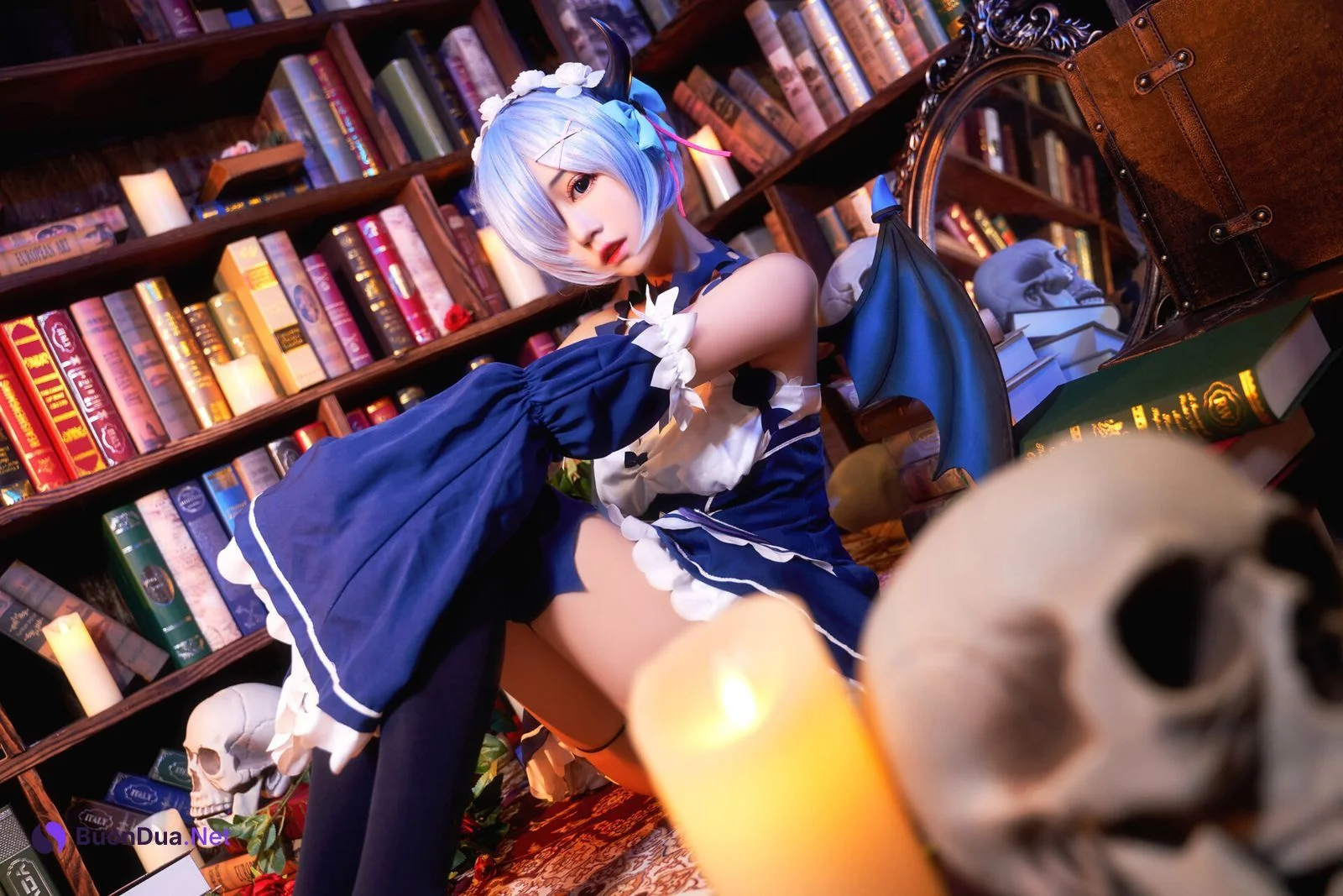 [猫君君] 雷姆小恶魔 Rem Little Devil - Photo 5
